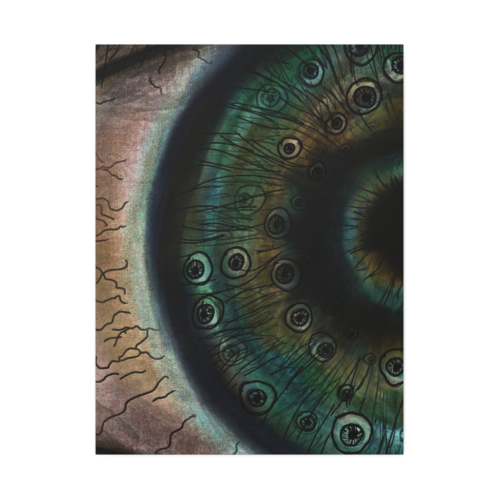 Mystical Eye Canvas Art Print, Eye Shadow Box Wall Decor, Home Aesthetic Artwork, Gift for Art Lovers, Unique Wall Art