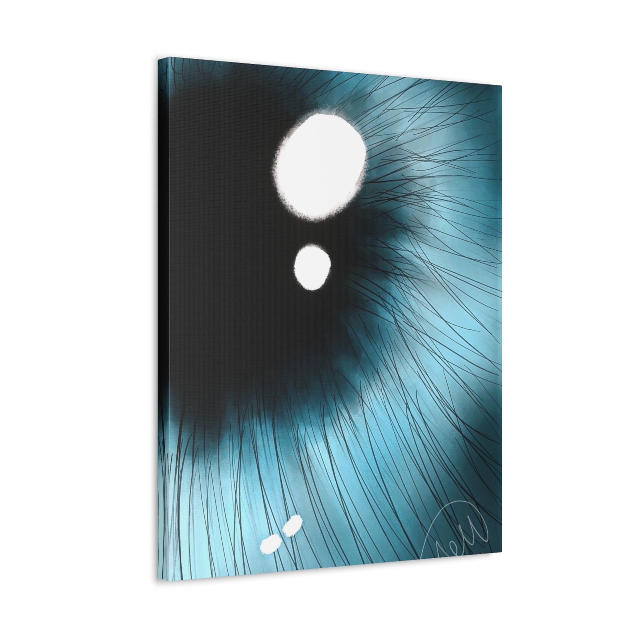 Blue Iris Eye Canvas