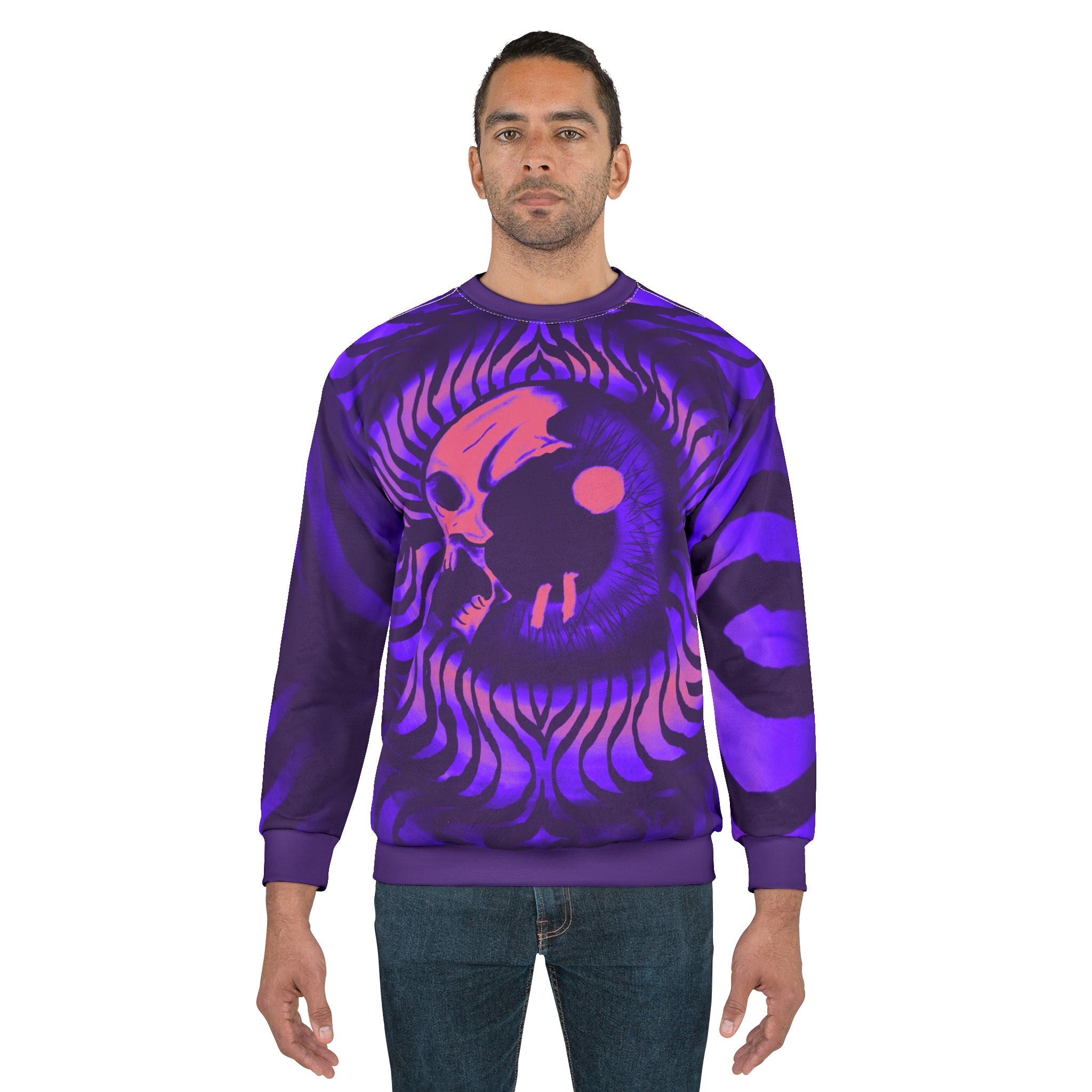 Vibrant Skull Graphic Unisex Sweatshirt, Cozy Halloween Sweatshirt, Retro Style Crewneck, Unique Gift for Music Lovers, Stylish [...]