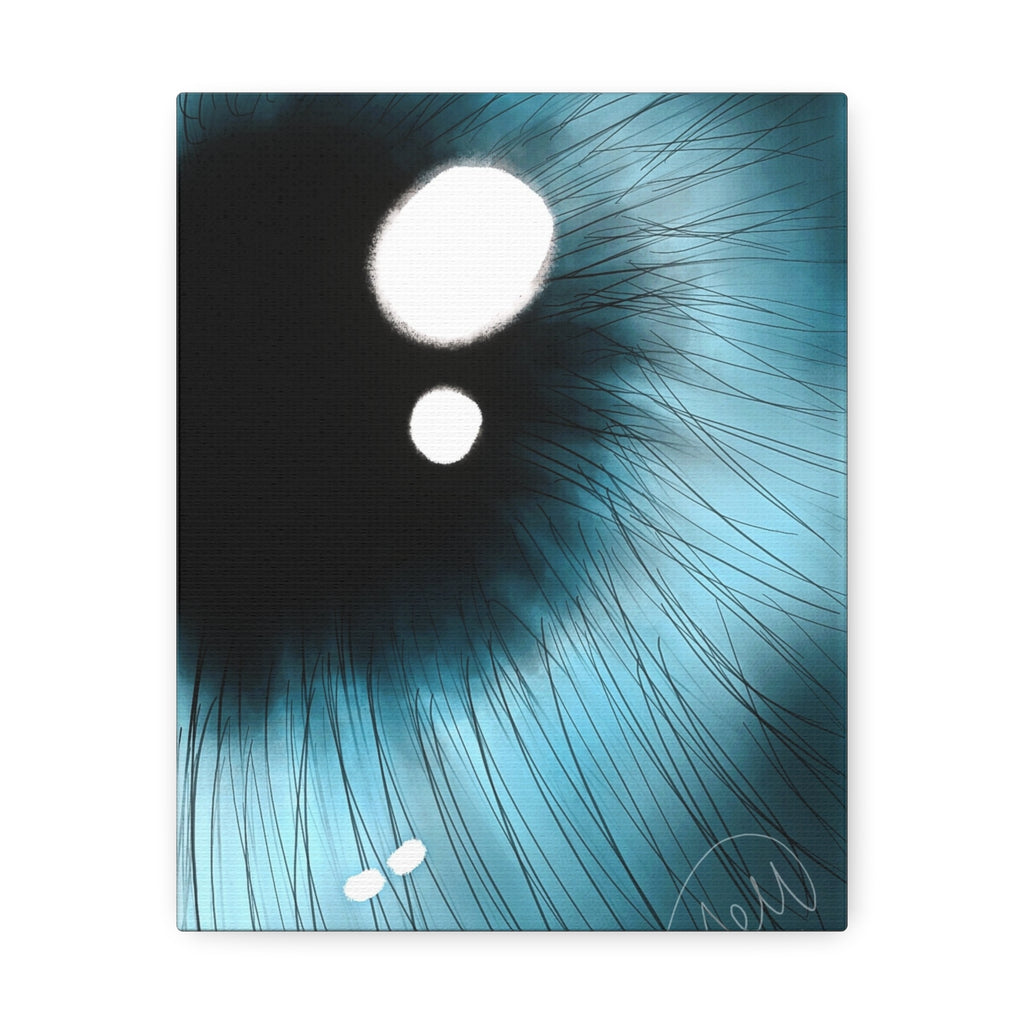 Blue Iris Eye Canvas