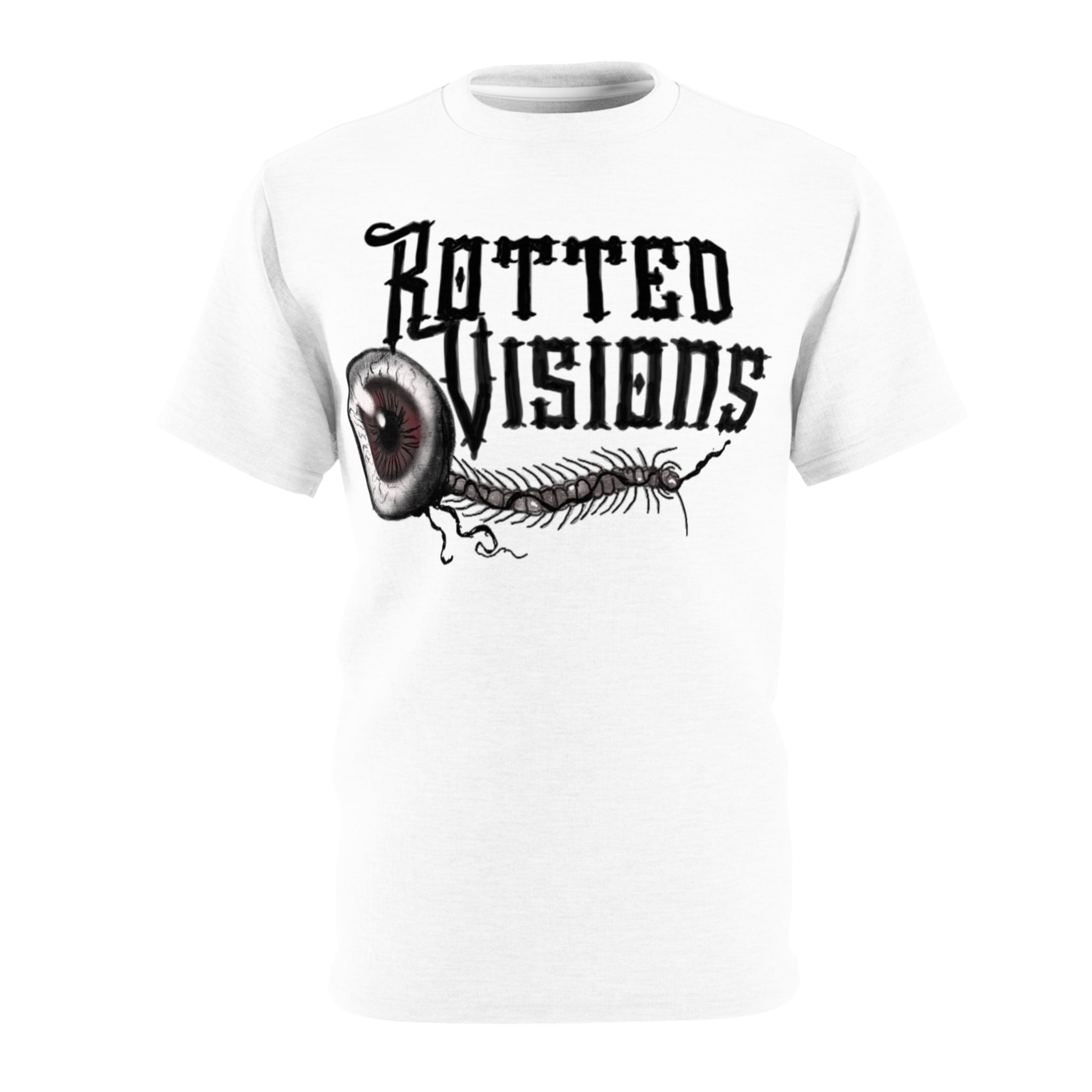 Gothic Eye Graphic Tee, Rotted Visions Shirt, Unisex Horror Apparel, Alternative Style Clothing, Edgy Gift for Halloween