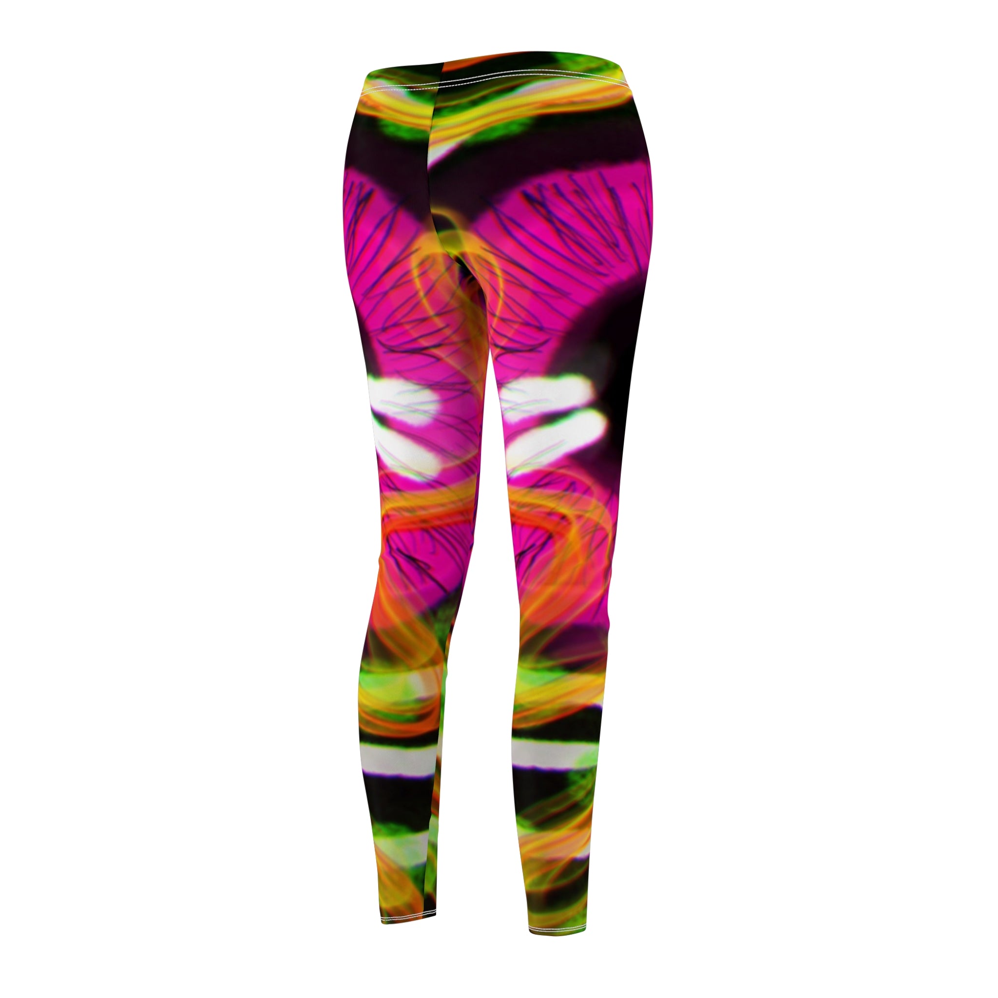 Vibrant Women's Casual Leggings, Colorful Workout Tights, Stylish Athleisure Pants, Fun Yoga Leggings, Unique Printed Sportswear