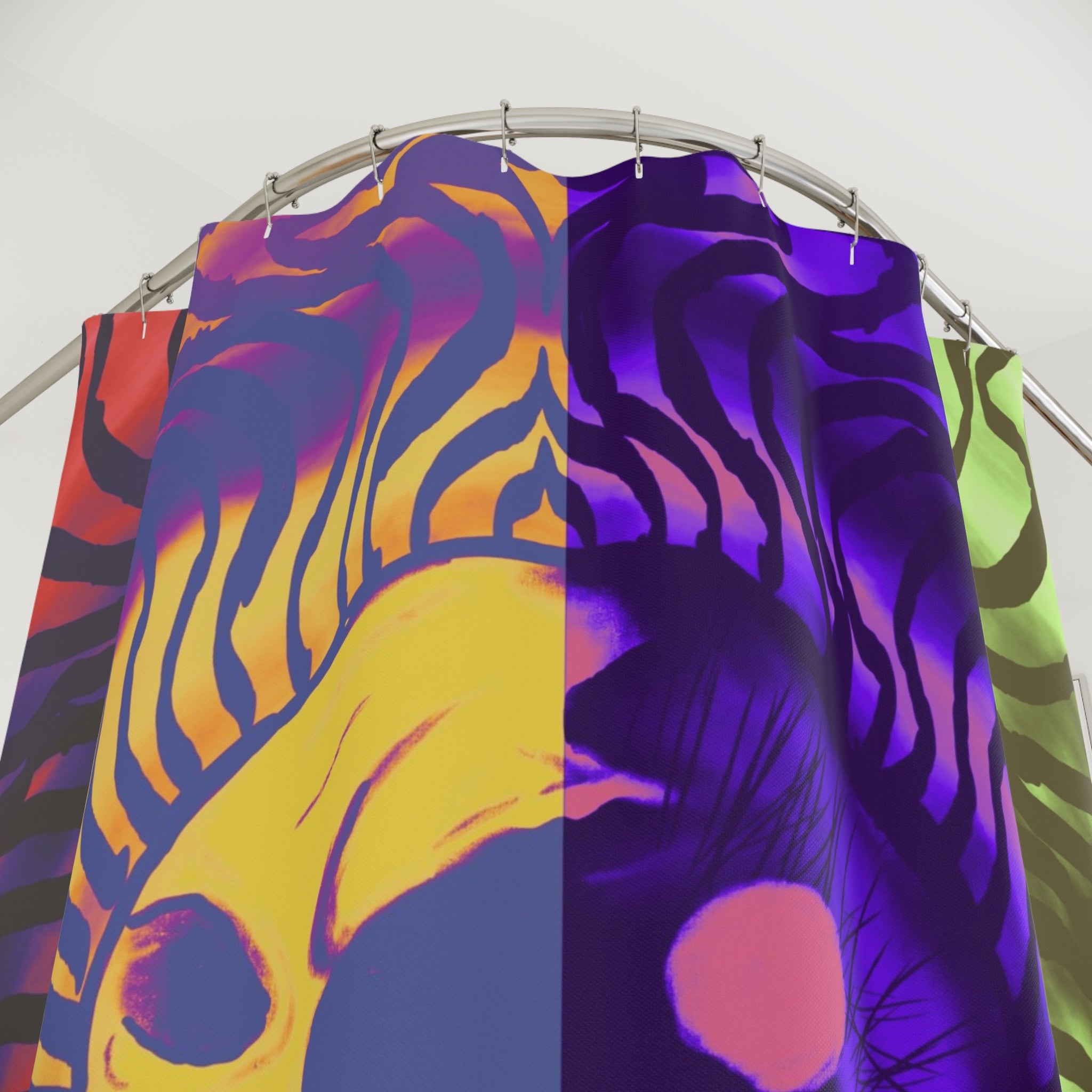 Psychedelic Skull Shower Curtain, Bohemian Bathroom Decor, Unique Gifts, Halloween Vibes, Festival Ready