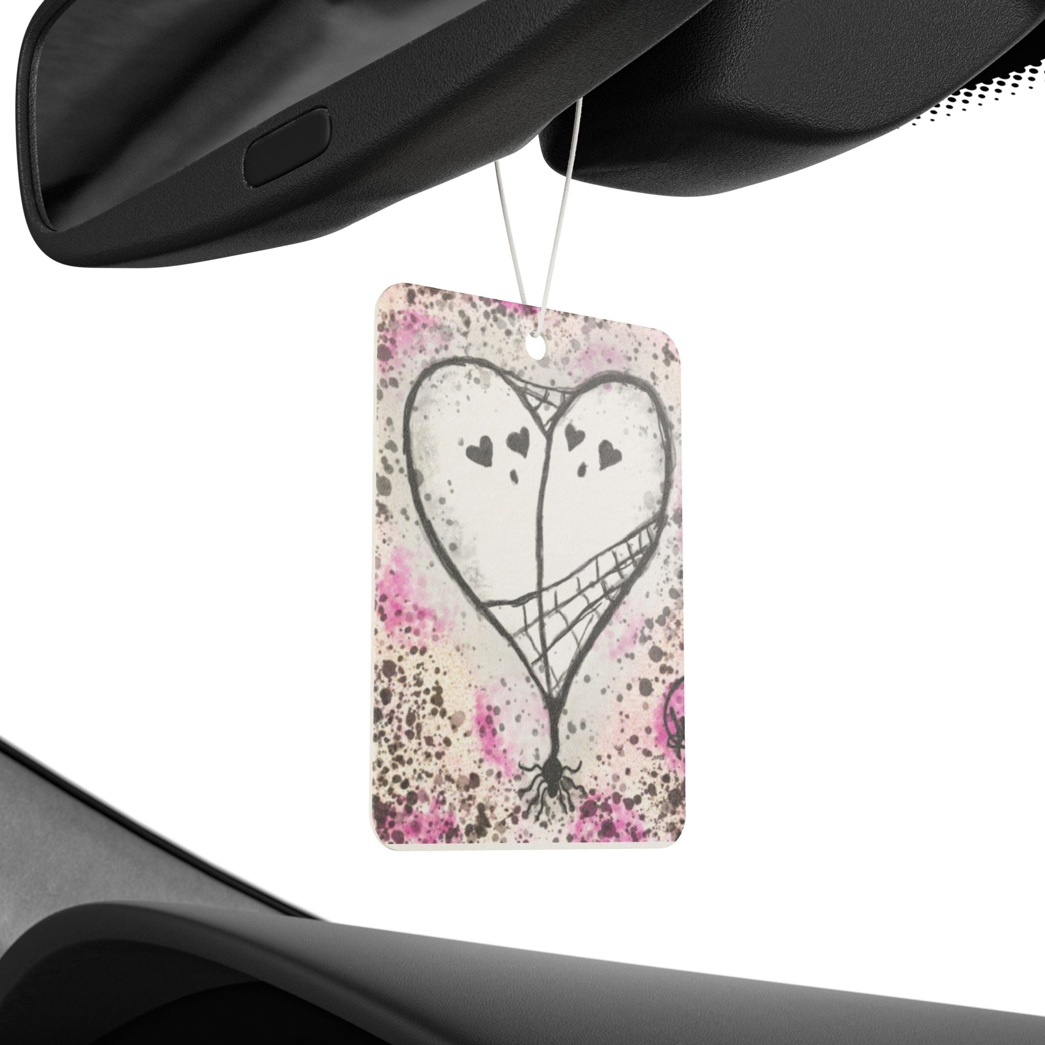 Romantic Heart Car Air Freshener, Cute Car Decor for Lovebirds, Valentine's Day Gift, Sweetheart Car Accessory, Home Fragrance