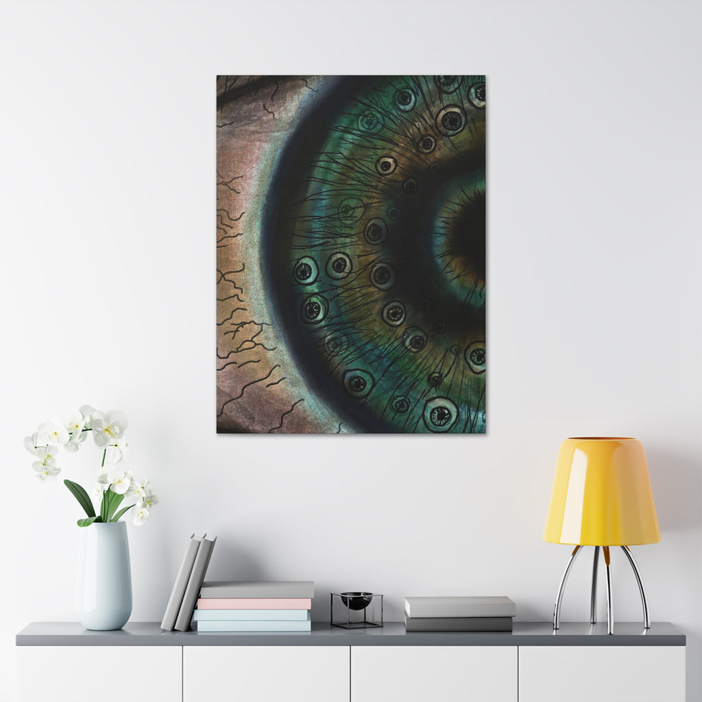 Mystical Eye Canvas Art Print, Eye Shadow Box Wall Decor, Home Aesthetic Artwork, Gift for Art Lovers, Unique Wall Art