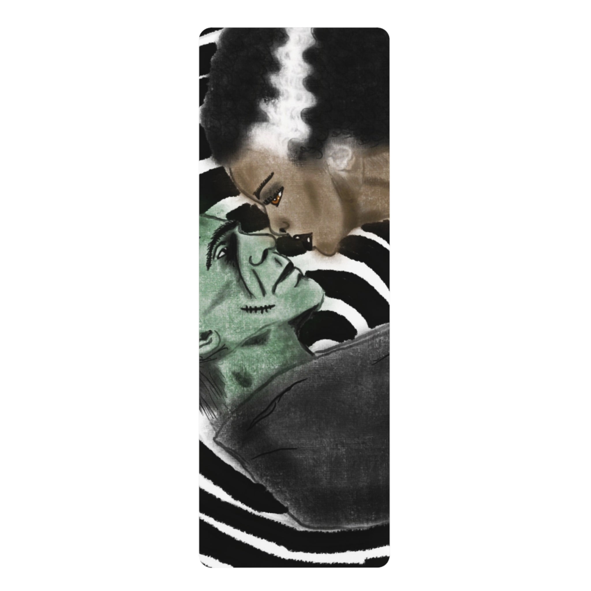 Frankenstein-Inspired Yoga Mat, Unique Exercise Mat, Gift for Yoga Lovers, Fitness Essential, Halloween Decor, Home Workout