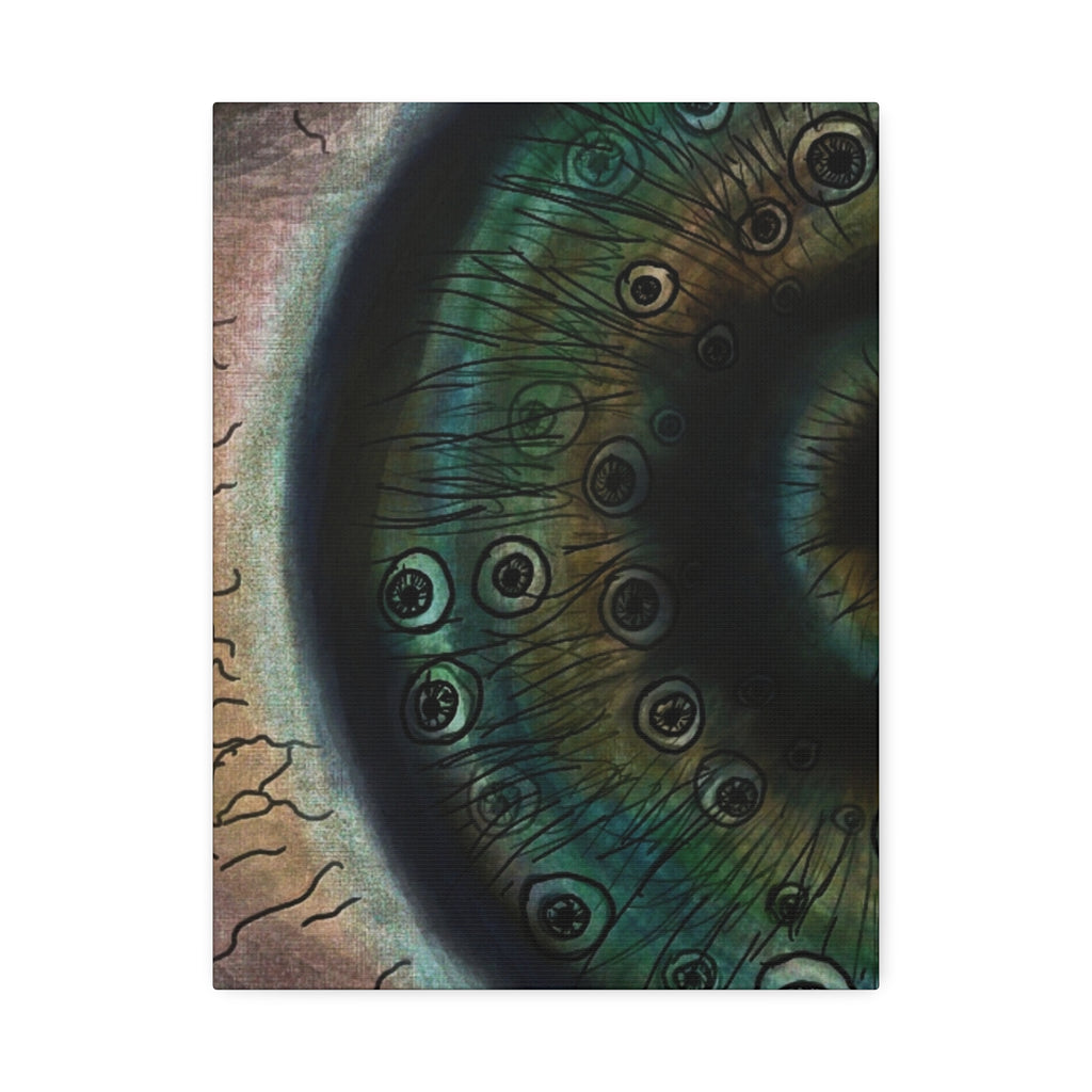 Mystical Eye Canvas Art Print, Eye Shadow Box Wall Decor, Home Aesthetic Artwork, Gift for Art Lovers, Unique Wall Art