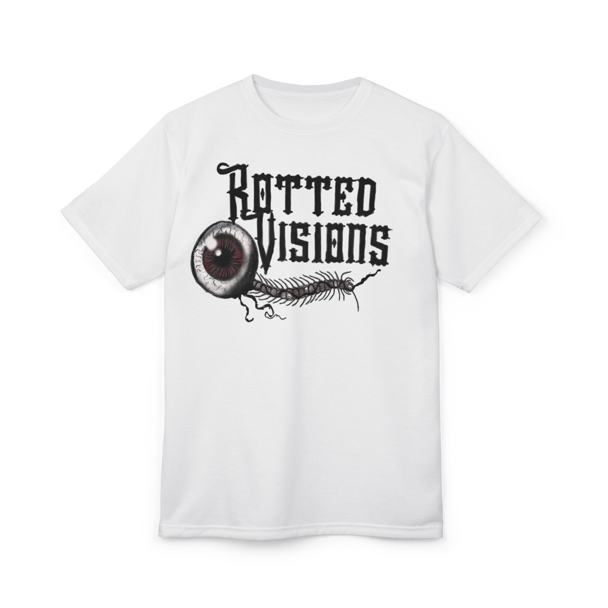 Gothic Eye Graphic Tee, Rotted Visions Shirt, Unisex Horror Apparel, Alternative Style Clothing, Edgy Gift for Halloween