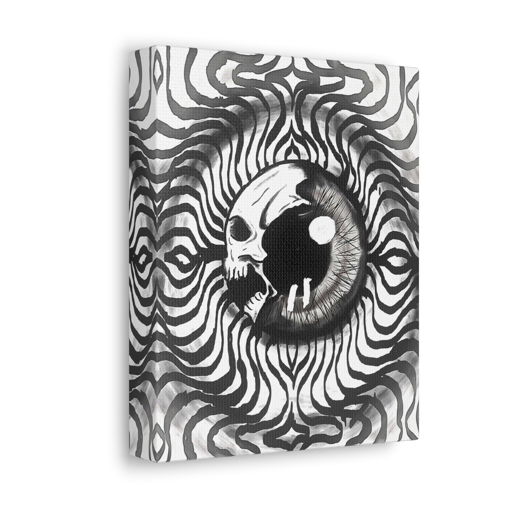 Psychedelic Skull Eye Canvas