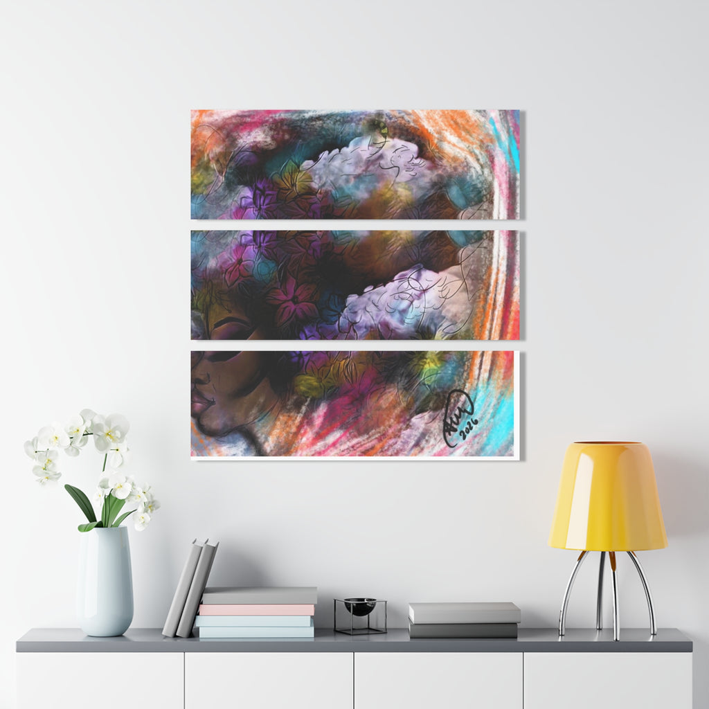 Garden City Afro Acrylic Prints (Triptych)