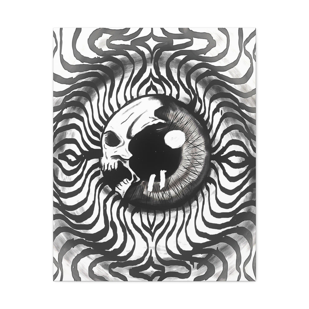 Psychedelic Skull Eye Canvas
