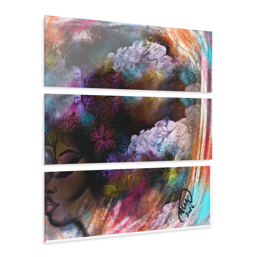 Garden City Afro Acrylic Prints (Triptych)