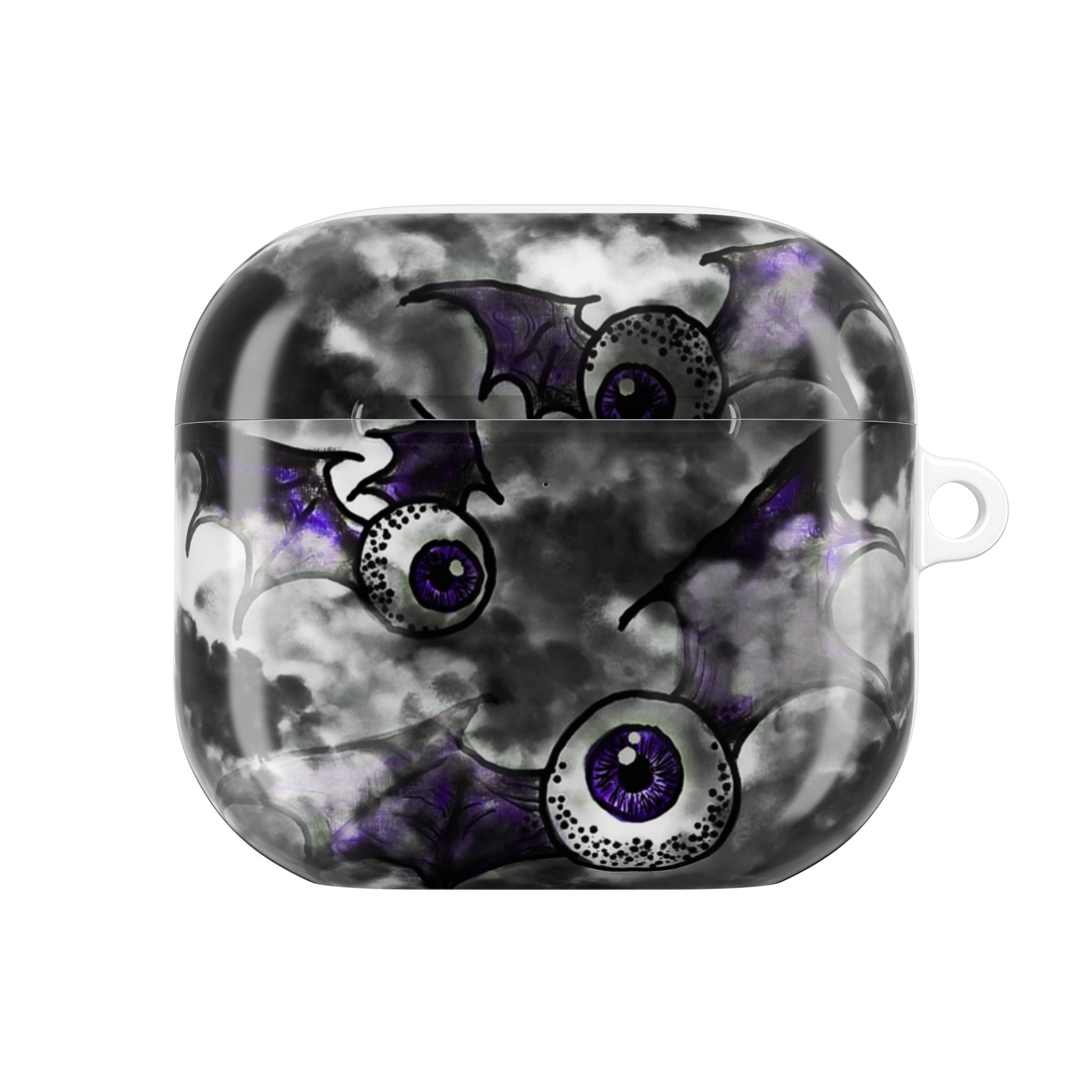 Spooky Eyes AirPod Case, Halloween Accessories, Goth Style Tech Cover, Unique Gift for Teens, Cute AirPod Protection