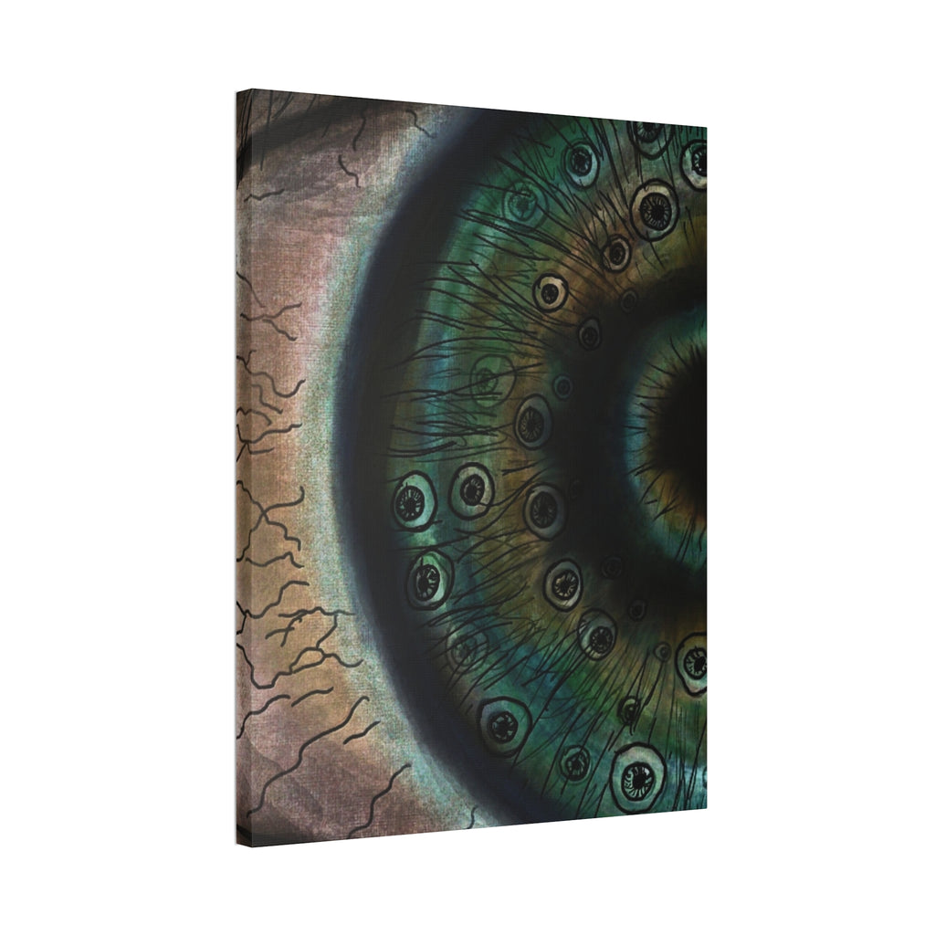 Mystical Eye Canvas Art Print, Eye Shadow Box Wall Decor, Home Aesthetic Artwork, Gift for Art Lovers, Unique Wall Art