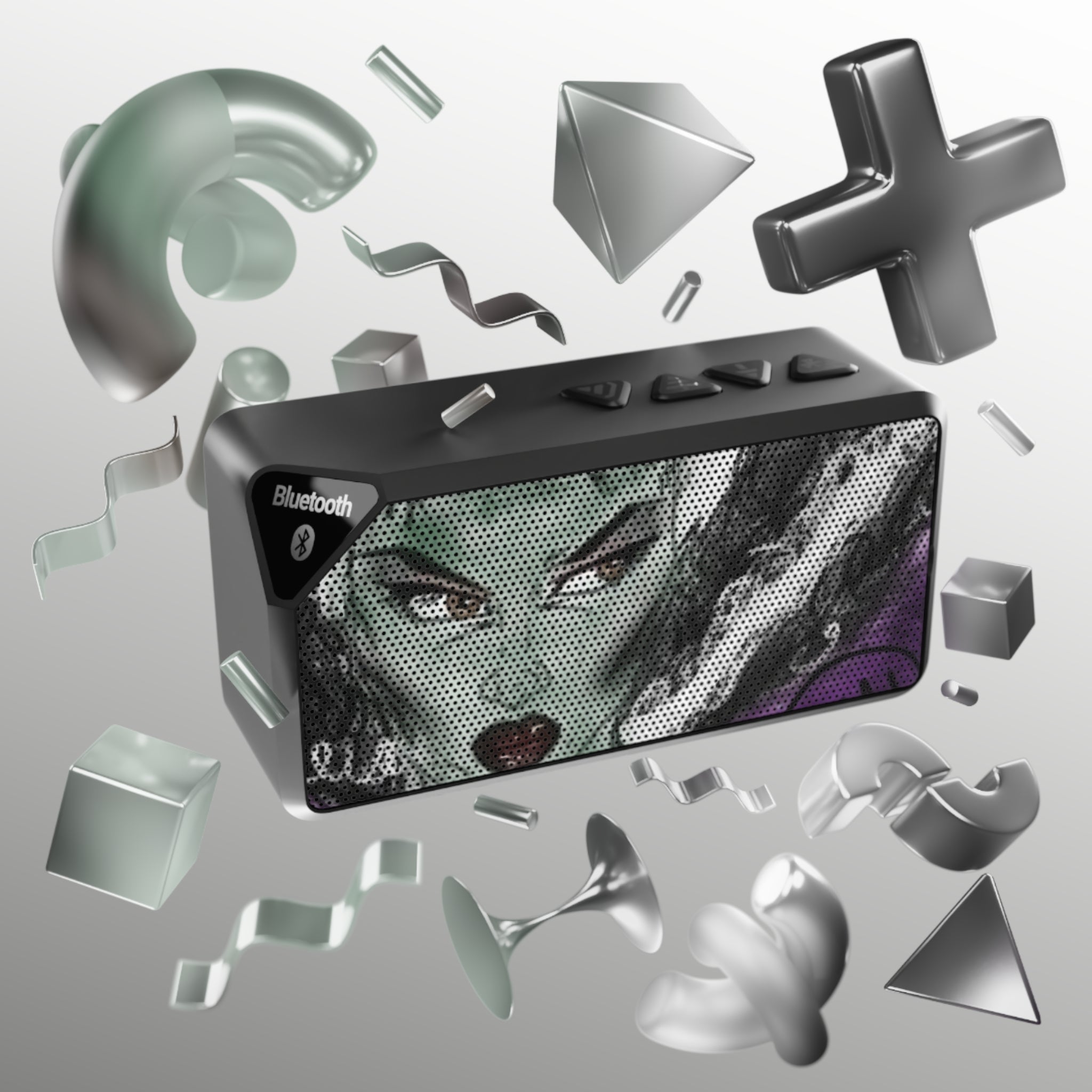 Bluetooth Speaker with Artistic Design, Unique Wireless Sound System for Music Lovers, Perfect Gift for Geek Culture, Home Decor, [...]