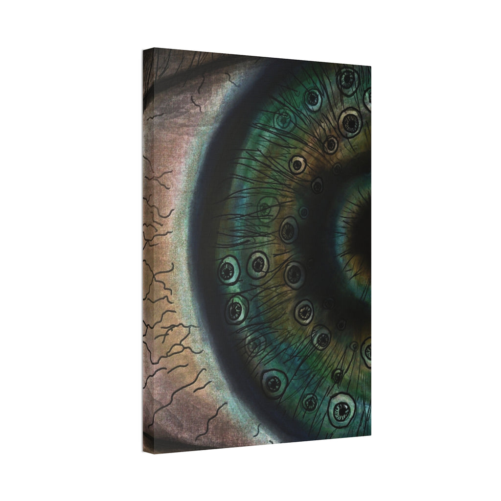 Mystical Eye Canvas Art Print, Eye Shadow Box Wall Decor, Home Aesthetic Artwork, Gift for Art Lovers, Unique Wall Art
