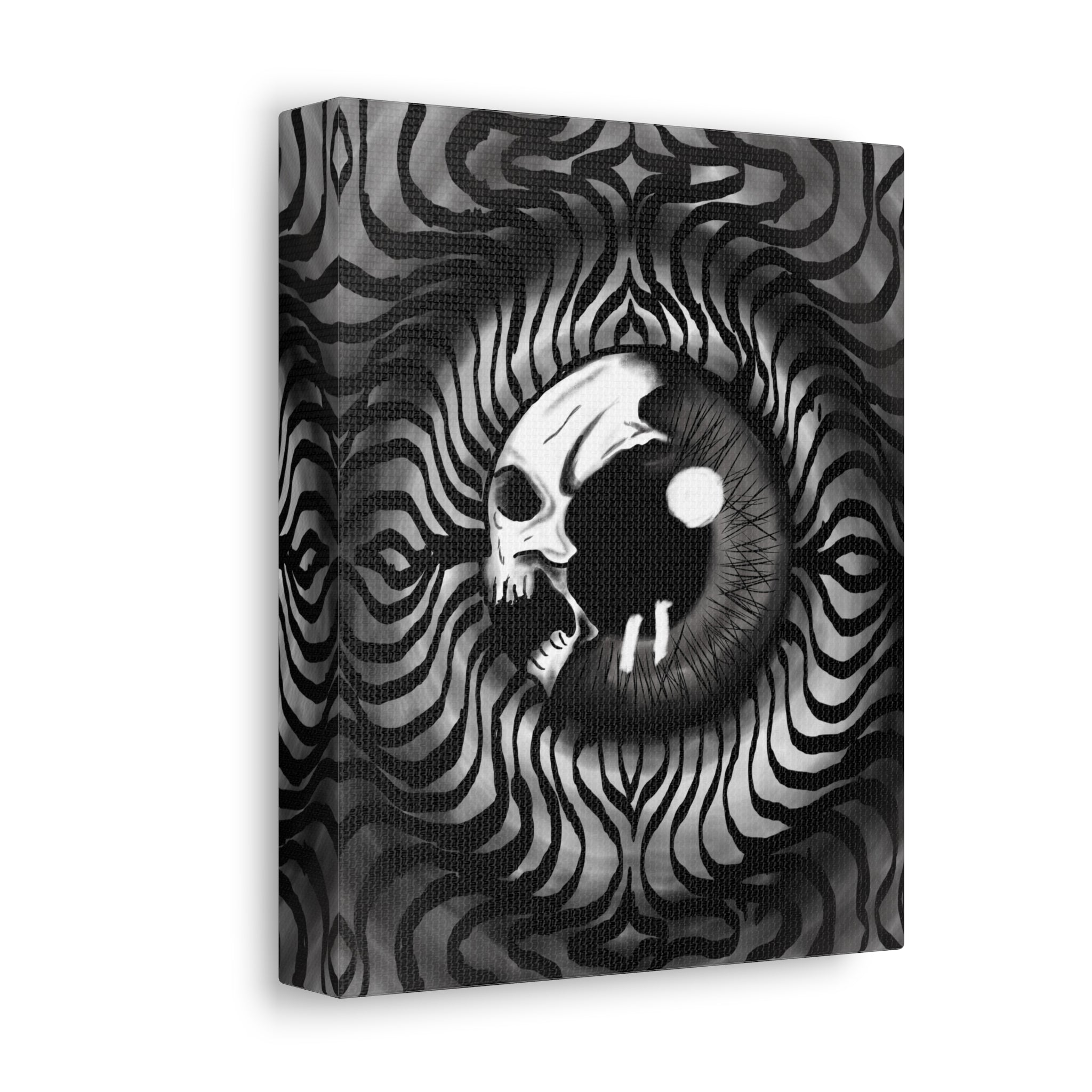 Psychedellic Skull Eye Canvas