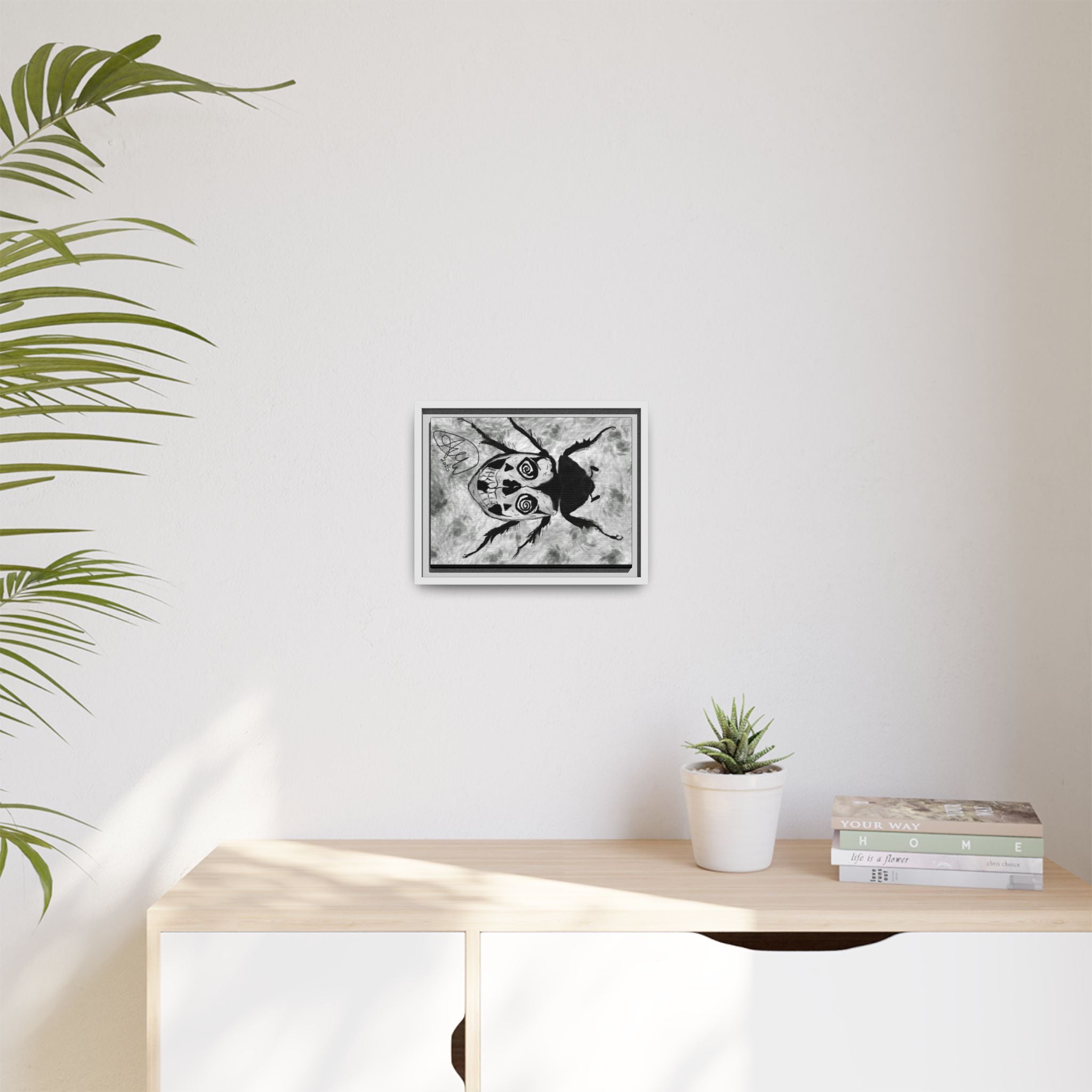 Unique Framed Art Print, Edgy Home Decor, Goth Wall Art, Modern Aesthetic, Gift for Art Lovers, Alternative Style Decoration