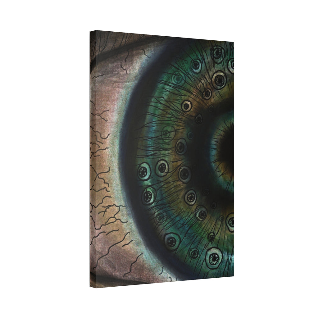 Mystical Eye Canvas Art Print, Eye Shadow Box Wall Decor, Home Aesthetic Artwork, Gift for Art Lovers, Unique Wall Art