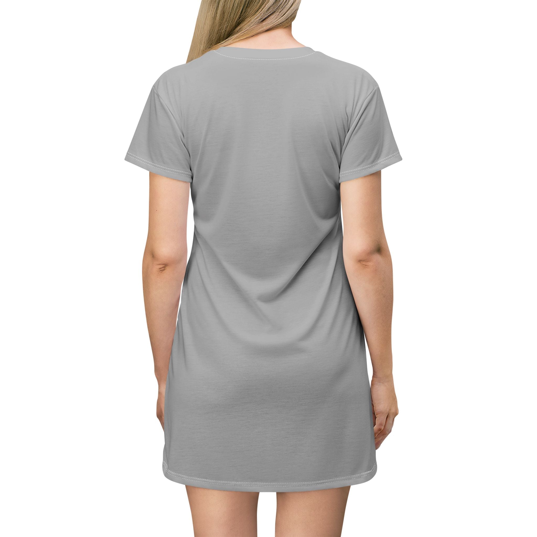 Heartfelt Artistic T-Shirt Dress, Unique Casual Wear, Perfect Gift for Art Lovers, Heart Theme, Everyday Style, Comfortable Fashion