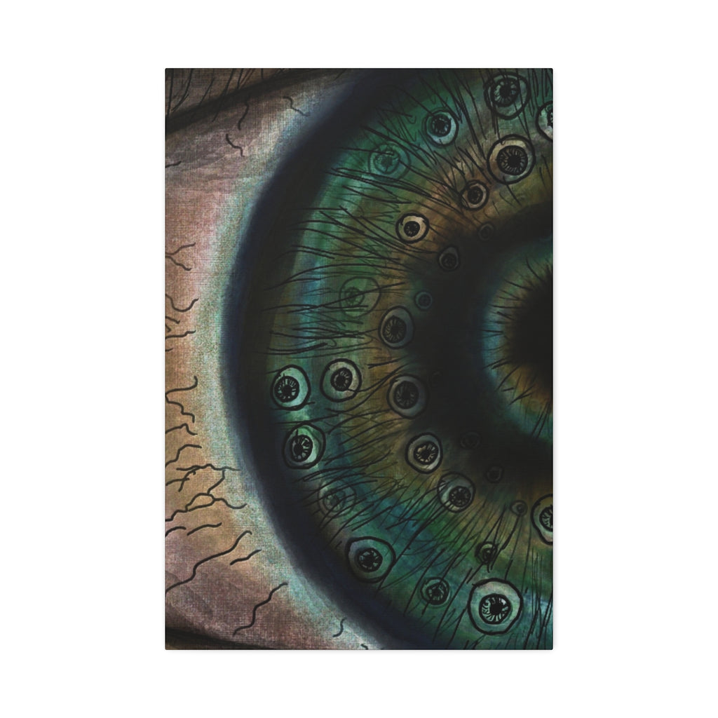 Mystical Eye Canvas Art Print, Eye Shadow Box Wall Decor, Home Aesthetic Artwork, Gift for Art Lovers, Unique Wall Art