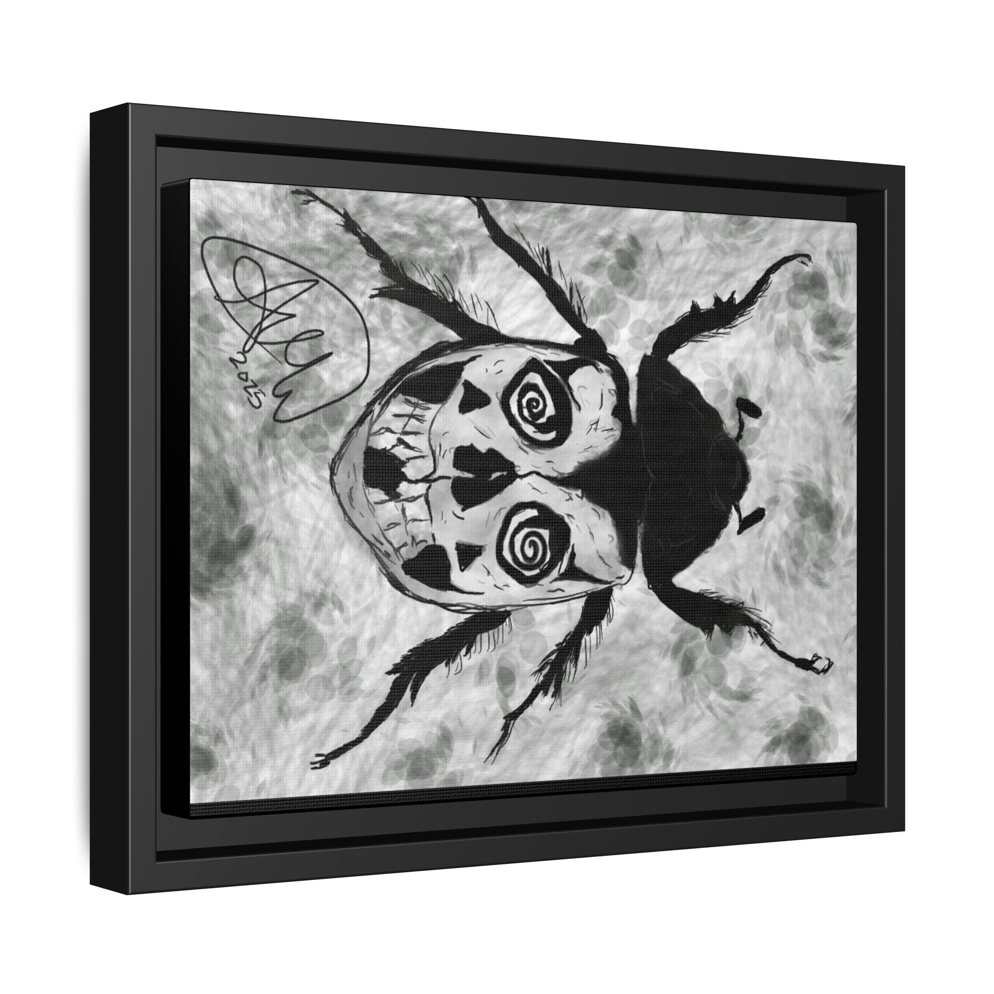 Unique Framed Art Print, Edgy Home Decor, Goth Wall Art, Modern Aesthetic, Gift for Art Lovers, Alternative Style Decoration