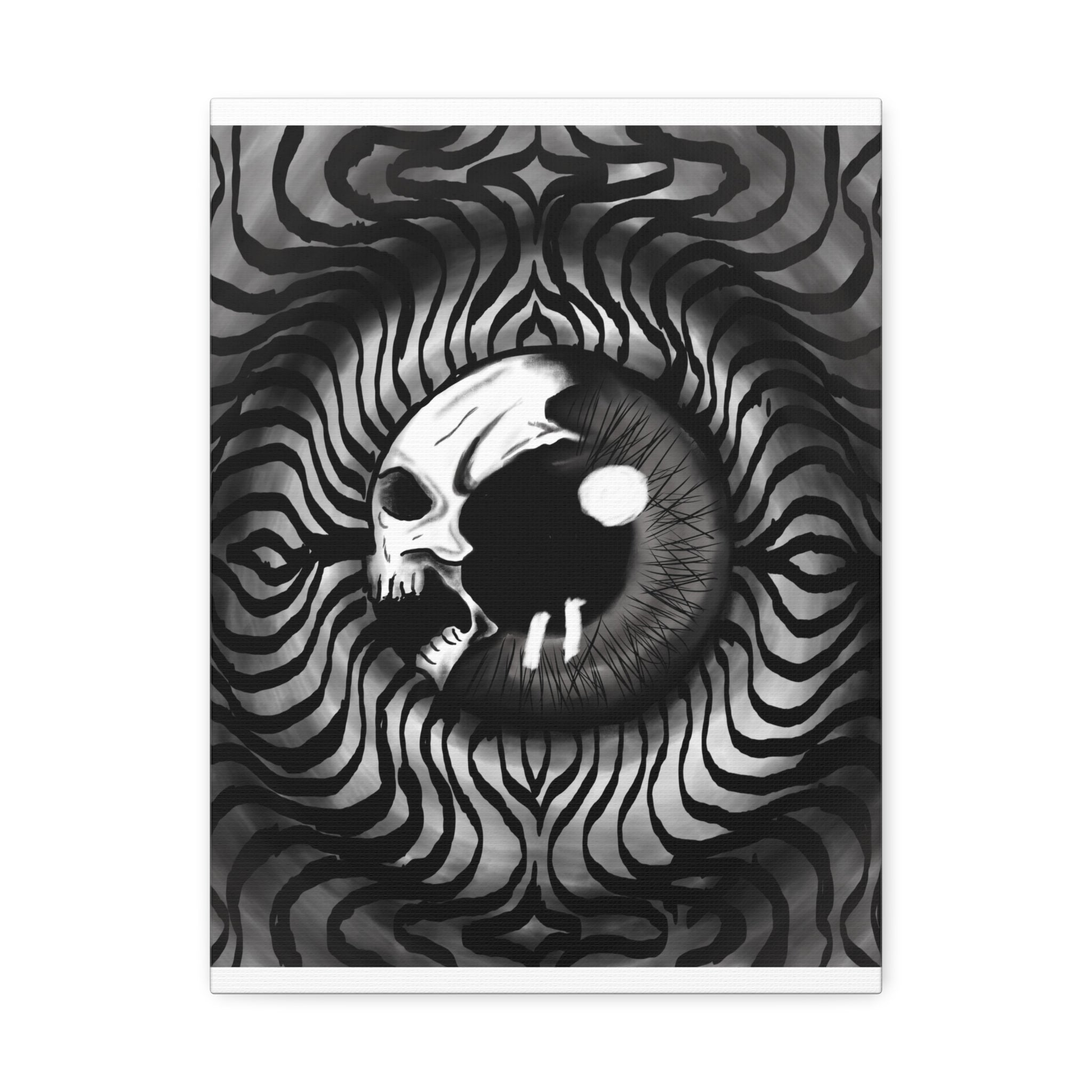 Psychedellic Skull Eye Canvas