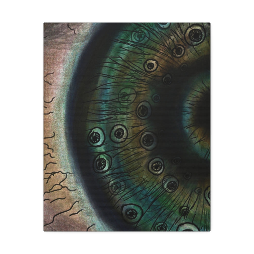 Mystical Eye Canvas Art Print, Eye Shadow Box Wall Decor, Home Aesthetic Artwork, Gift for Art Lovers, Unique Wall Art