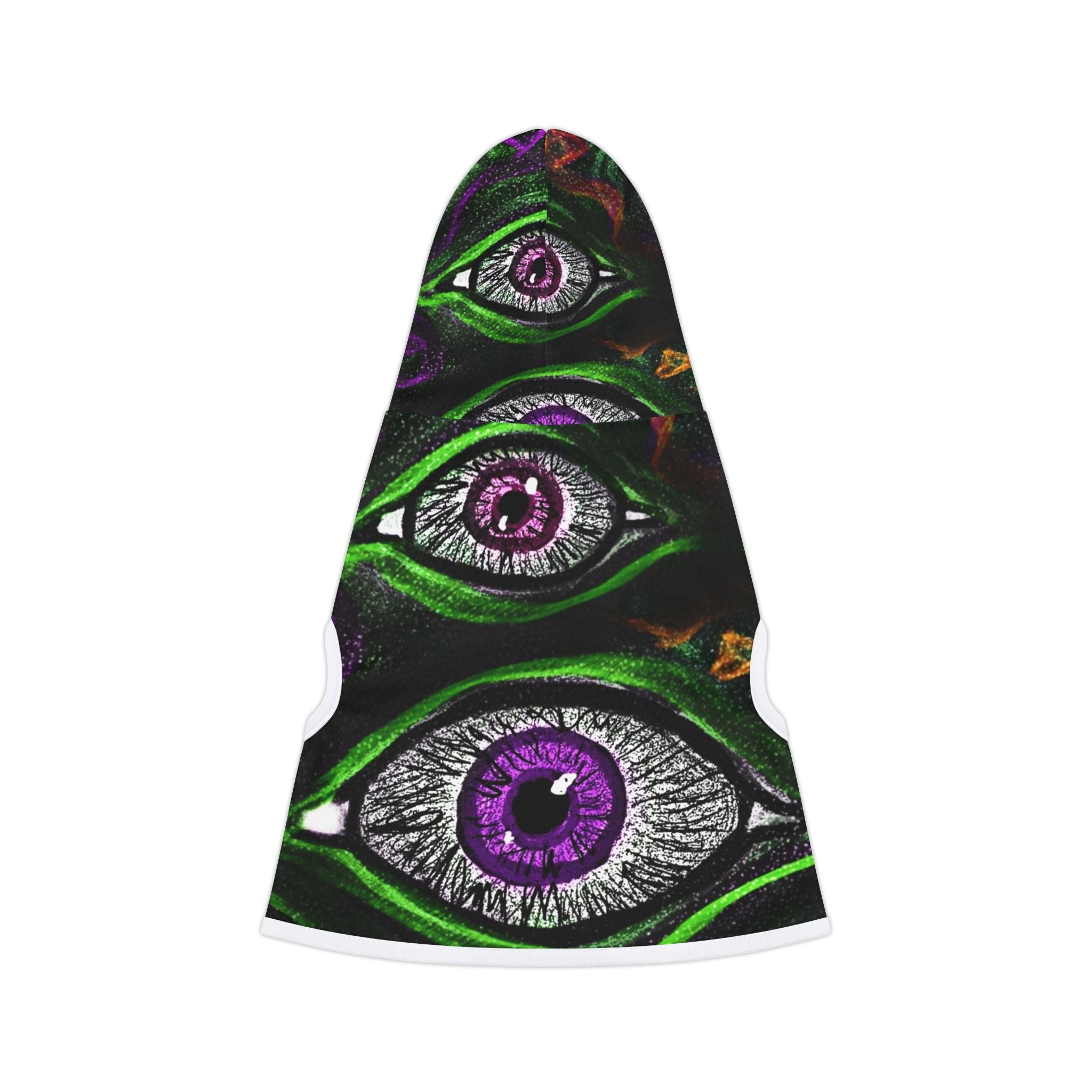 Pet Hoodie with Spooky Eyes Design | Cozy Dog Apparel, Halloween Costume, Stylish Pet Wear, Trendy Dog Outfit, Unique Pet Fashion