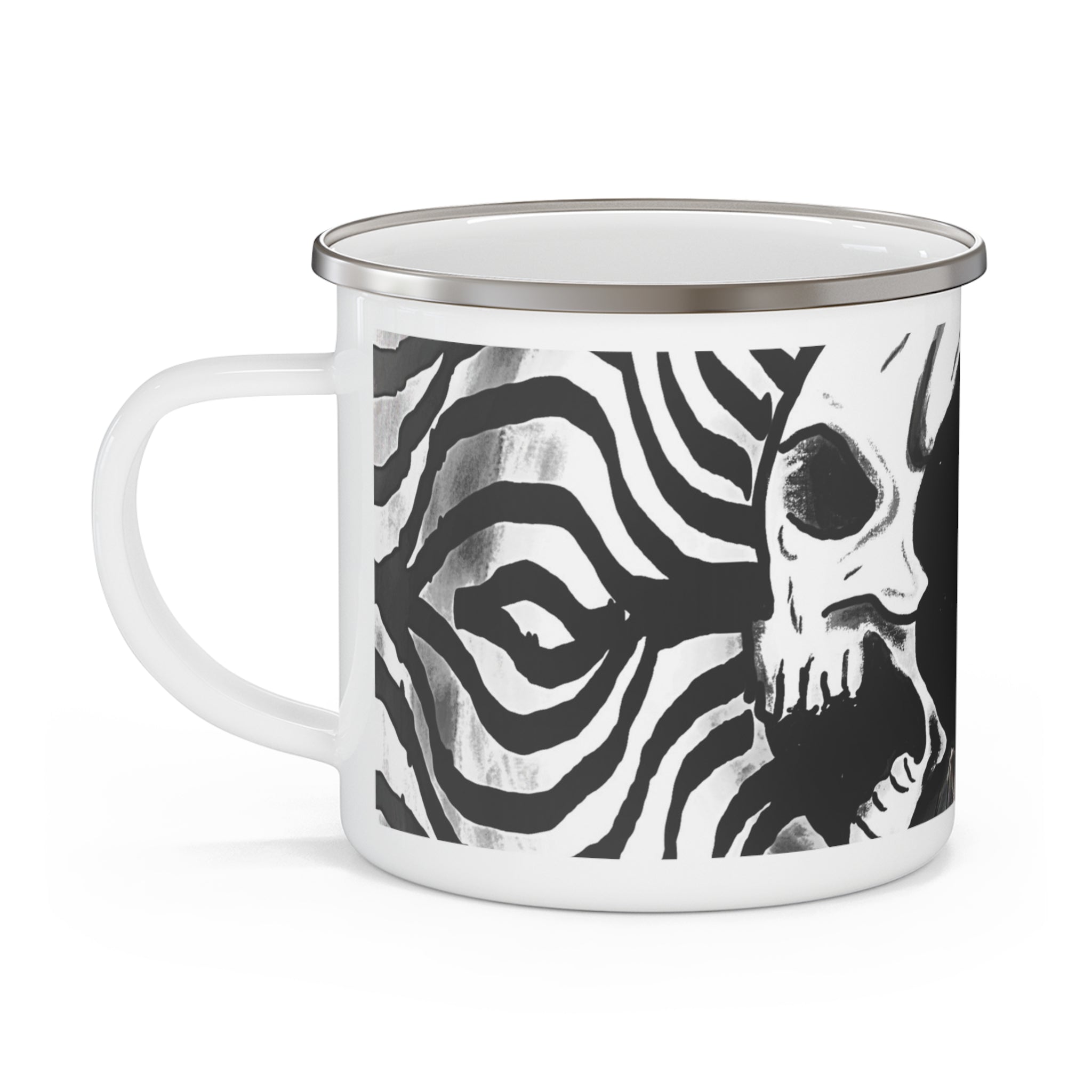 Psychedellic Skull Eye Camping Mug