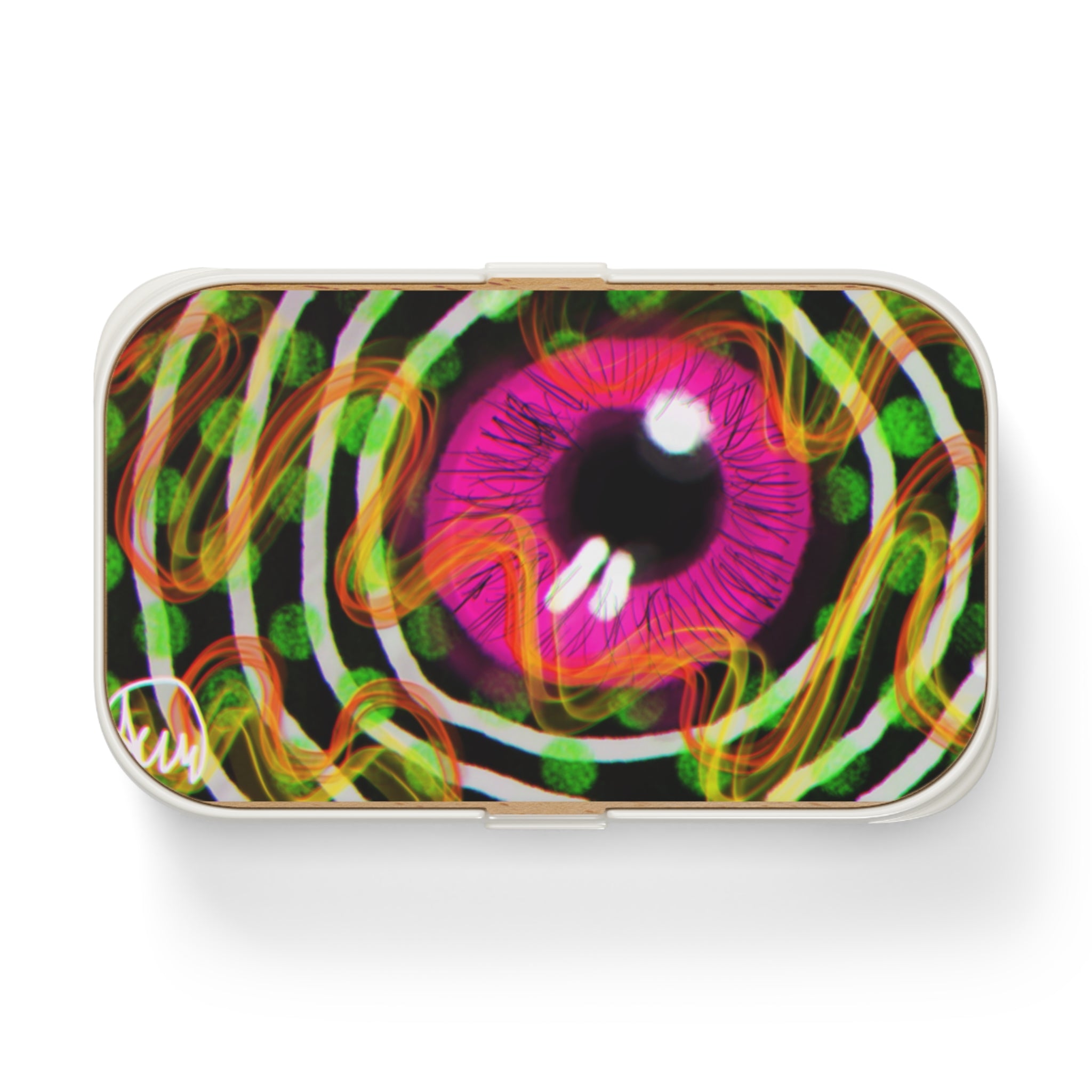 Vibrant Bento Lunch Box with Psychedelic Eye Design, Cute Children's Lunch Container, Eco-Friendly Food Storage, Perfect for School, [...]
