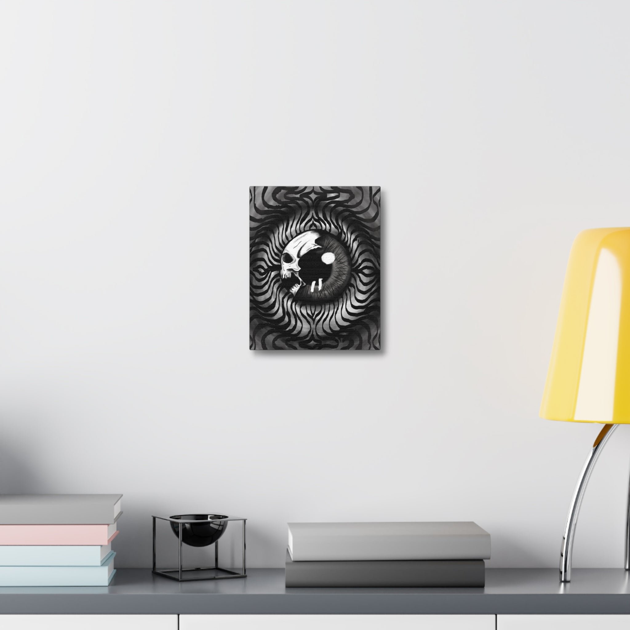 Psychedellic Skull Eye Canvas