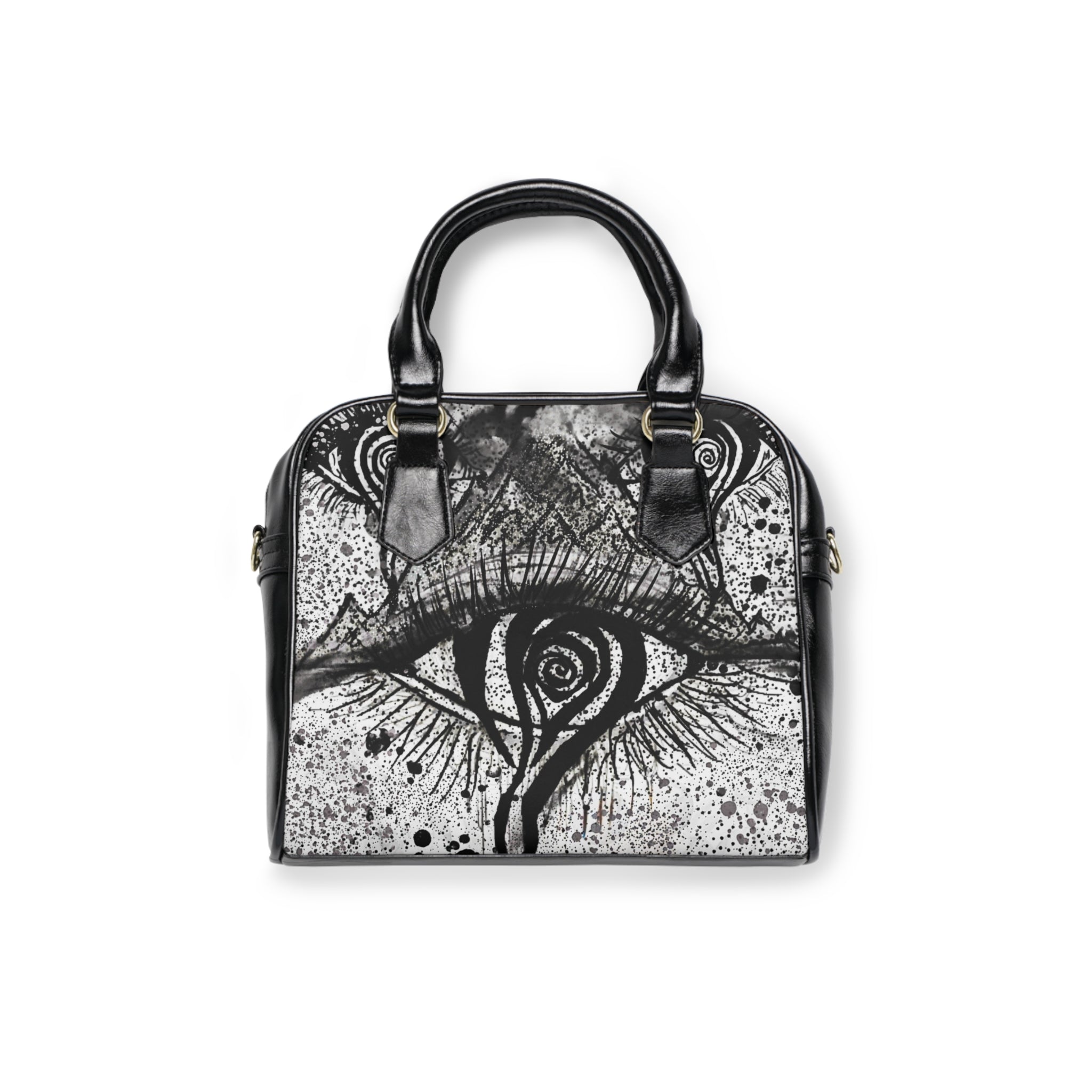 Mystical Eye Shoulder Handbag, Boho Chic Bag, Unique Purse, Eye Art Bag, Fashion Accessories for Women, Gift for Her