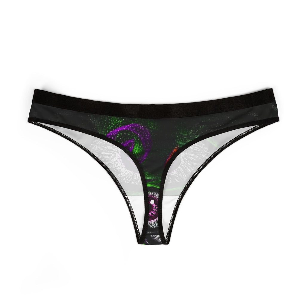 Stylish Women's Thongs with Eye Design - Unique Underwear for Everyday Comfort, Gifts for Her, Halloween Lingerie, Bold Fashion Statement