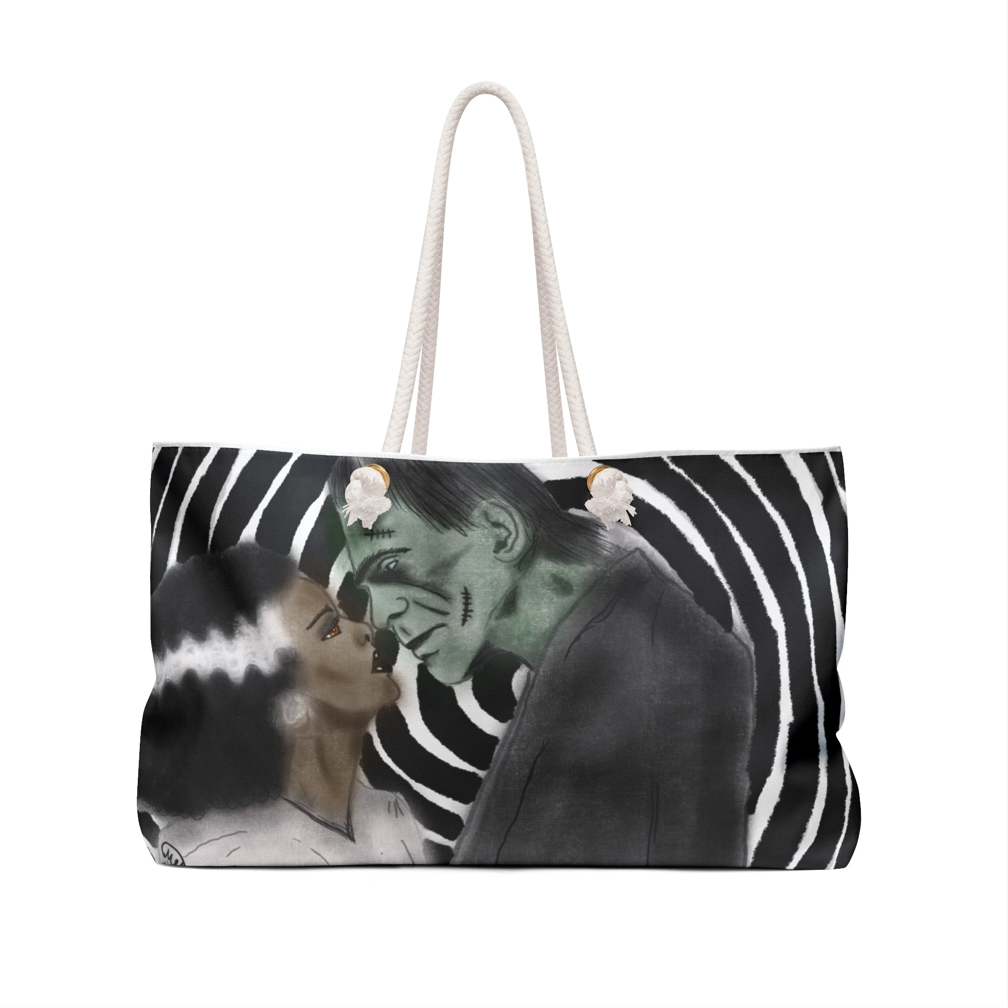 Ghoul Love Weekender Bag, Halloween Tote, Spooky Travel Bag, Horror Theme Carryall, Unique Gift for Monster Lovers