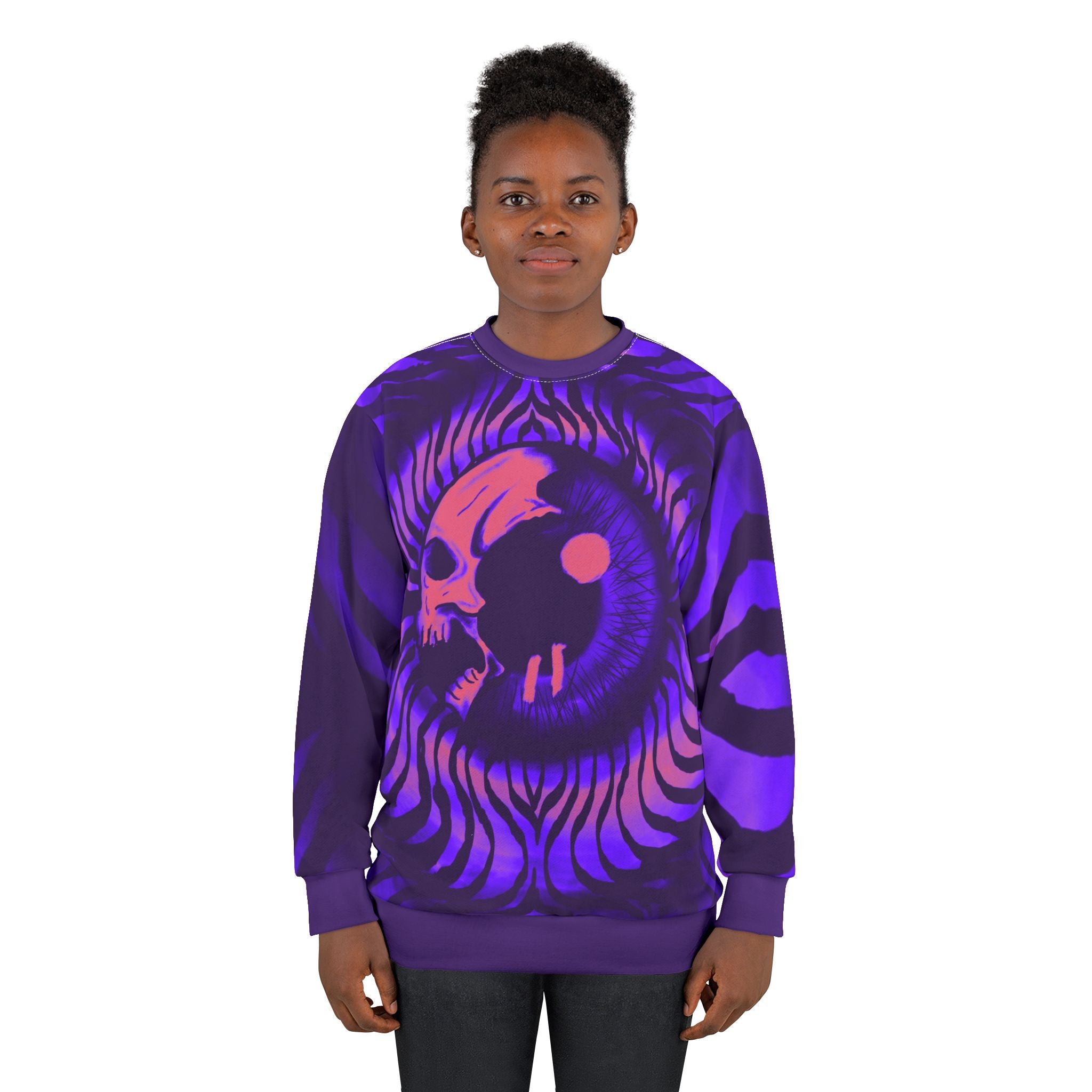 Vibrant Skull Graphic Unisex Sweatshirt, Cozy Halloween Sweatshirt, Retro Style Crewneck, Unique Gift for Music Lovers, Stylish [...]