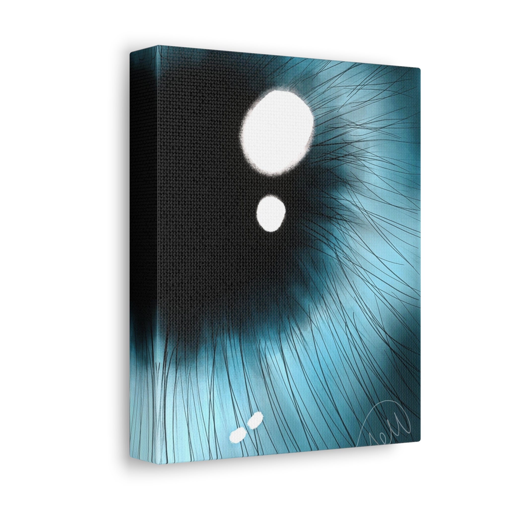 Blue Iris Eye Canvas