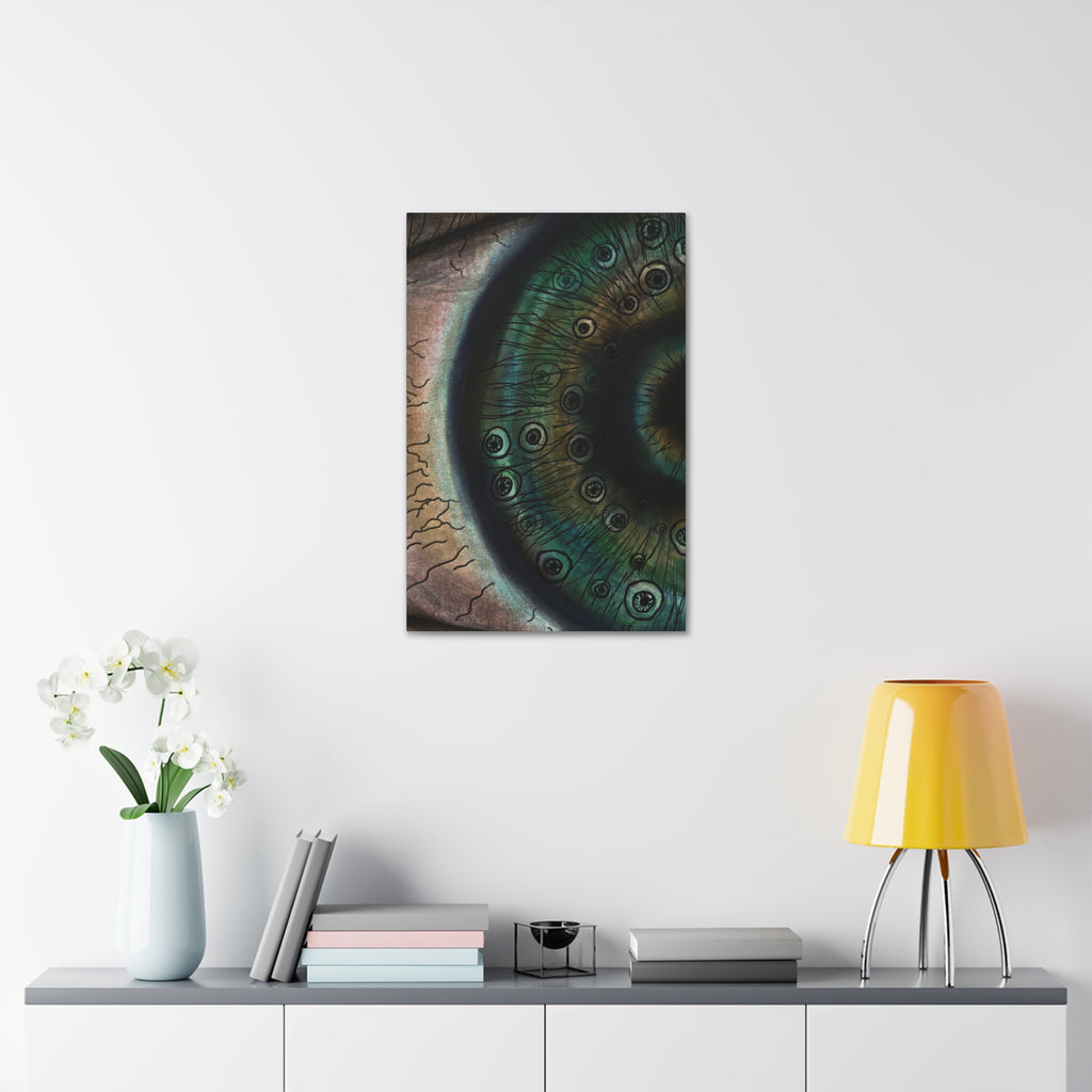Mystical Eye Canvas Art Print, Eye Shadow Box Wall Decor, Home Aesthetic Artwork, Gift for Art Lovers, Unique Wall Art