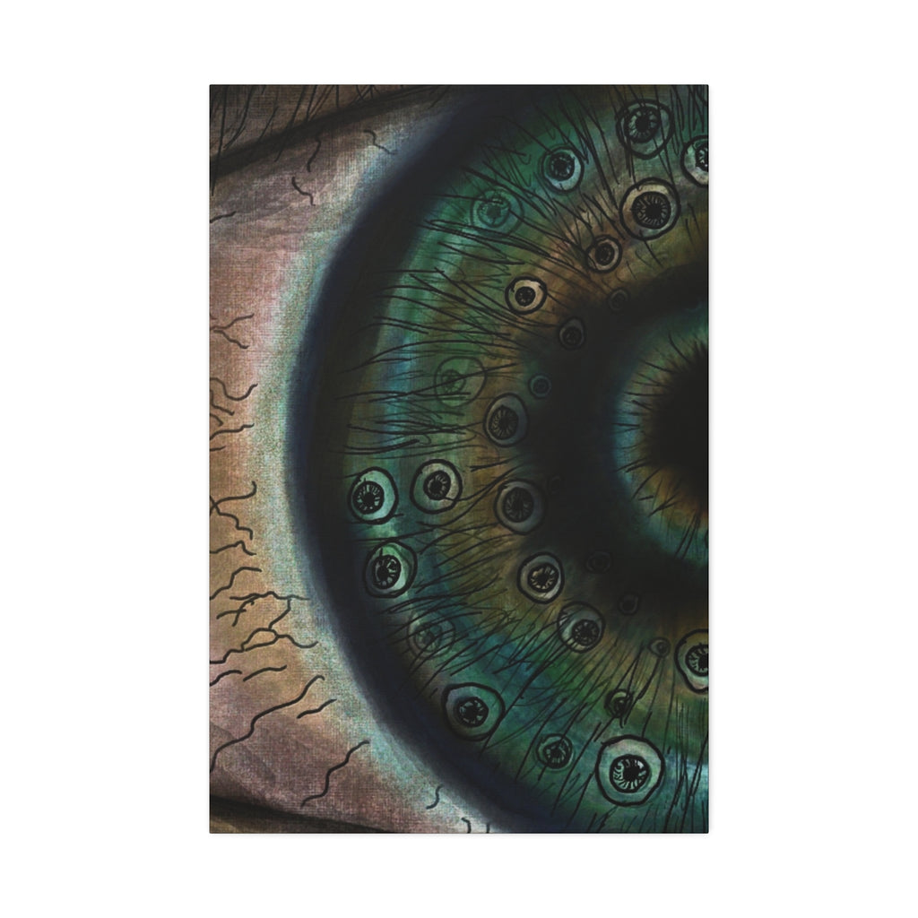 Mystical Eye Canvas Art Print, Eye Shadow Box Wall Decor, Home Aesthetic Artwork, Gift for Art Lovers, Unique Wall Art
