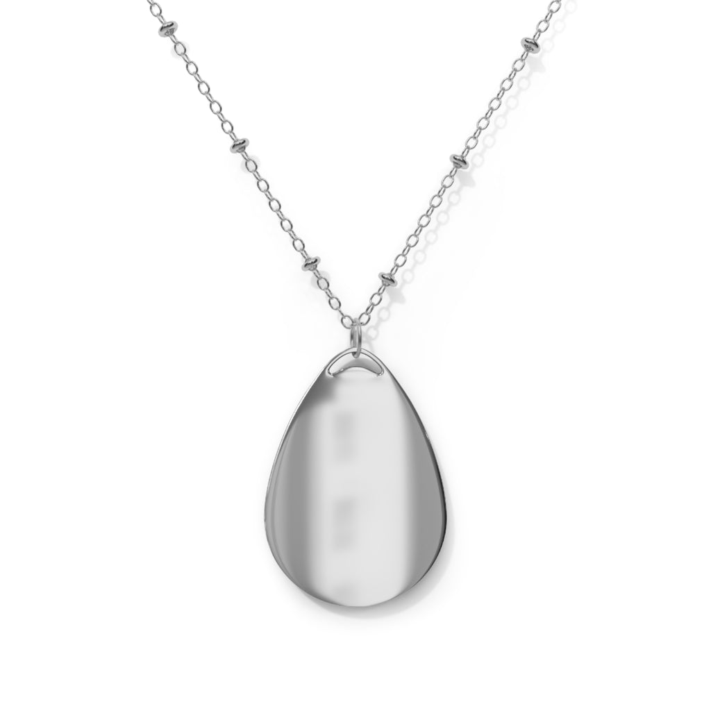 Oval Necklace with Customizable Pendant | Romantic Gift, Personalized Jewelry, Unique Accessories, Anniversary Present, Everyday Wear