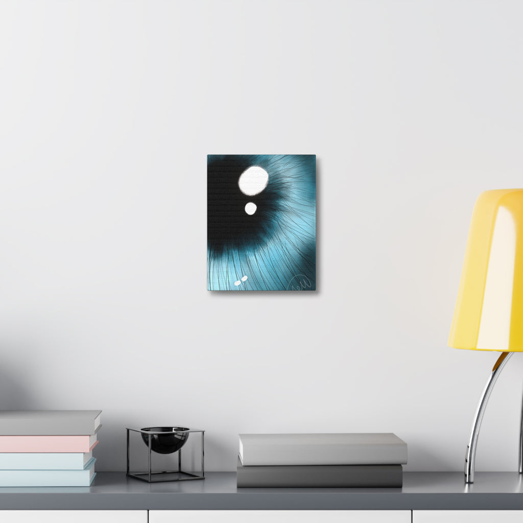 Blue Iris Eye Canvas