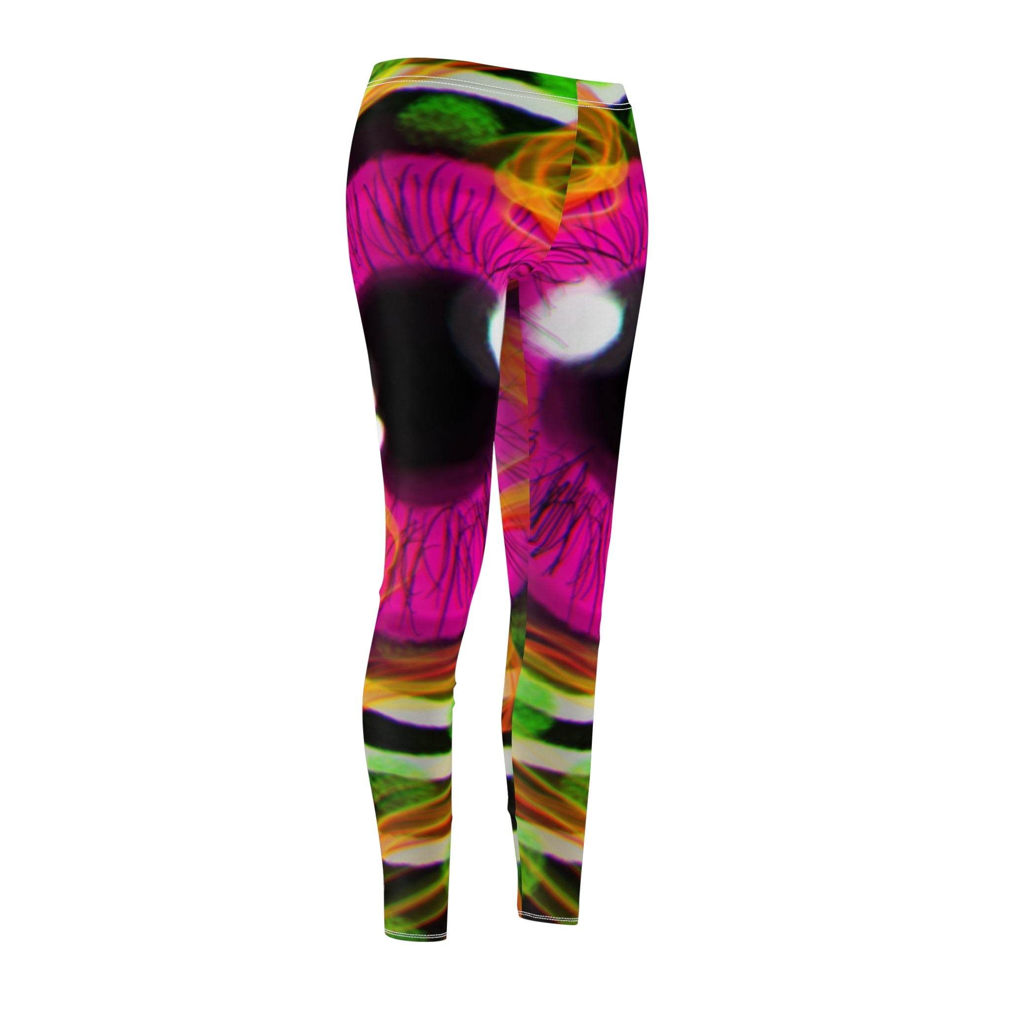 Vibrant Women's Casual Leggings, Colorful Workout Tights, Stylish Athleisure Pants, Fun Yoga Leggings, Unique Printed Sportswear