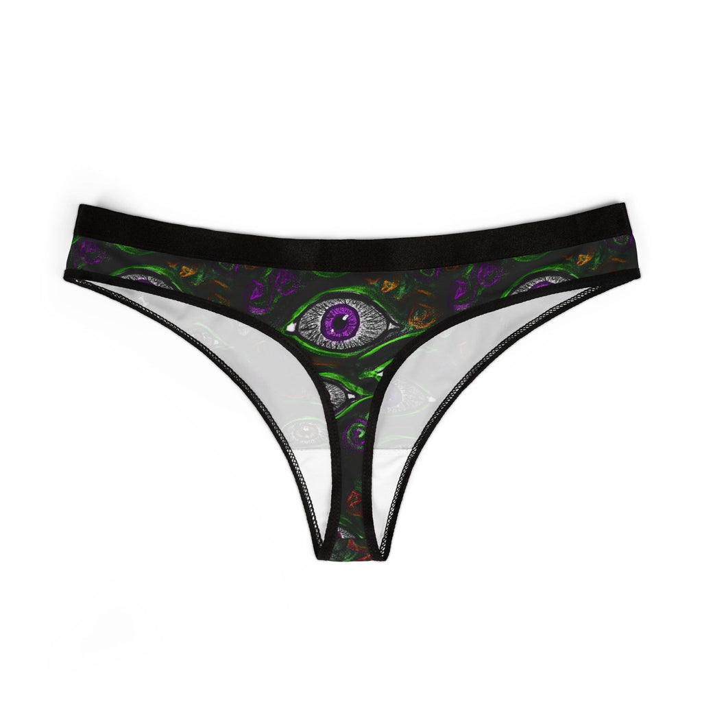 Mystical Skull Thongs, Boho Underwear, Halloween Lingerie, Gift for Her, Eye Catching Intimates