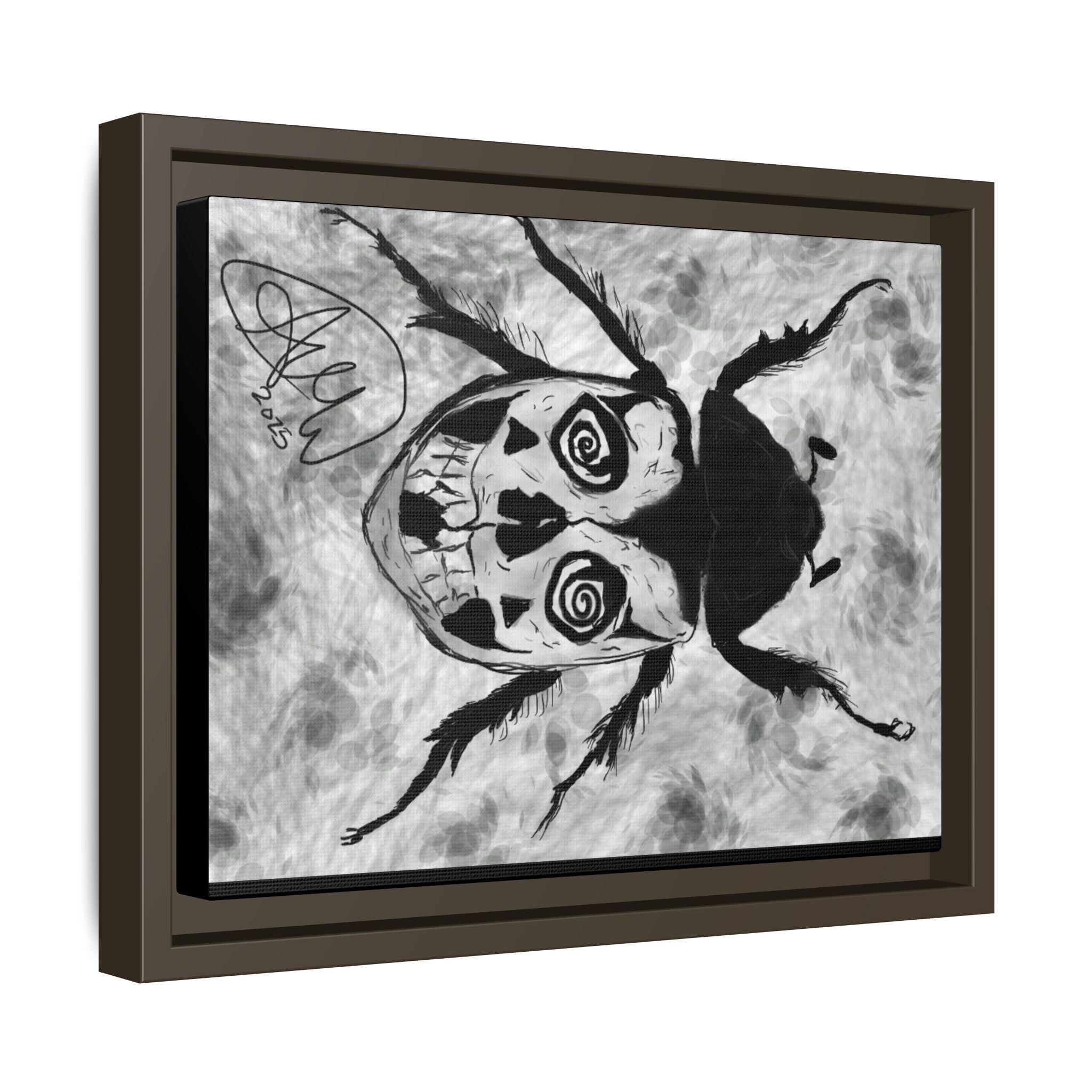 Unique Framed Art Print, Edgy Home Decor, Goth Wall Art, Modern Aesthetic, Gift for Art Lovers, Alternative Style Decoration