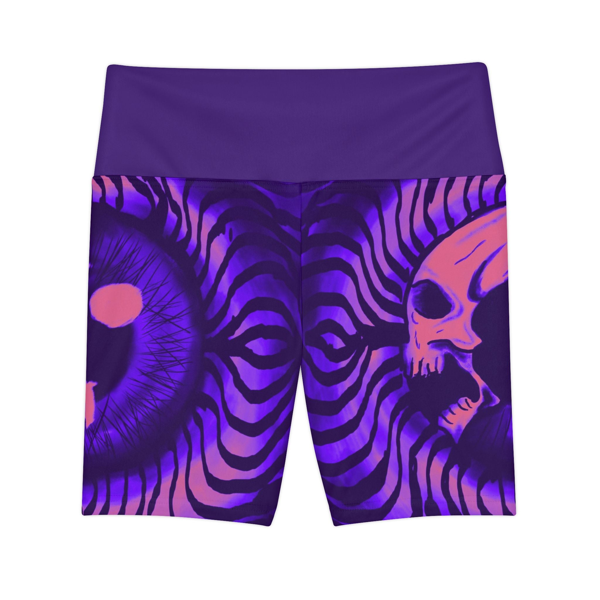 Psychedelic Women's Workout Shorts, Fitness Apparel, Stylish Athletic Shorts, Gym Wear, Festival Clothing, Casual Outfits