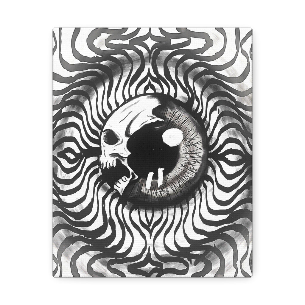 Psychedelic Skull Eye Canvas