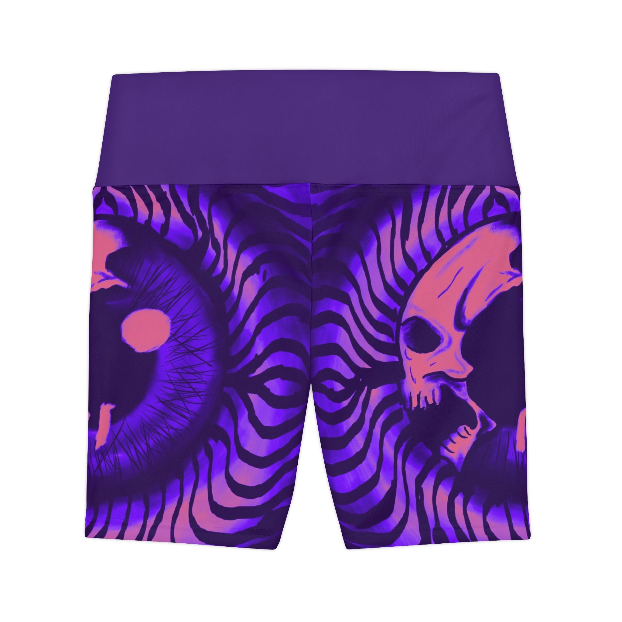Psychedelic Women's Workout Shorts, Fitness Apparel, Stylish Athletic Shorts, Gym Wear, Festival Clothing, Casual Outfits