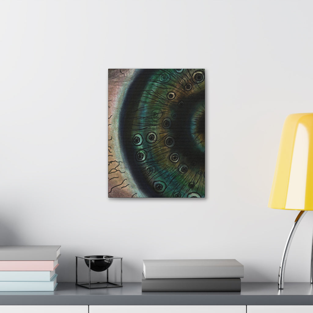 Mystical Eye Canvas Art Print, Eye Shadow Box Wall Decor, Home Aesthetic Artwork, Gift for Art Lovers, Unique Wall Art