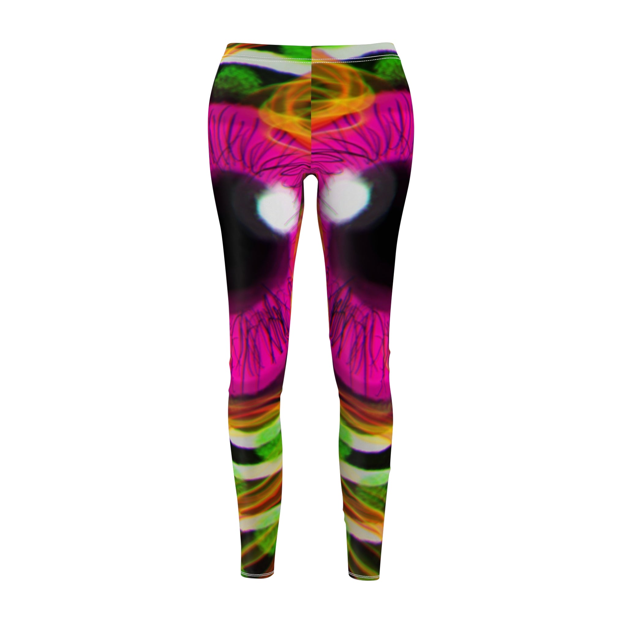Vibrant Women's Casual Leggings, Colorful Workout Tights, Stylish Athleisure Pants, Fun Yoga Leggings, Unique Printed Sportswear