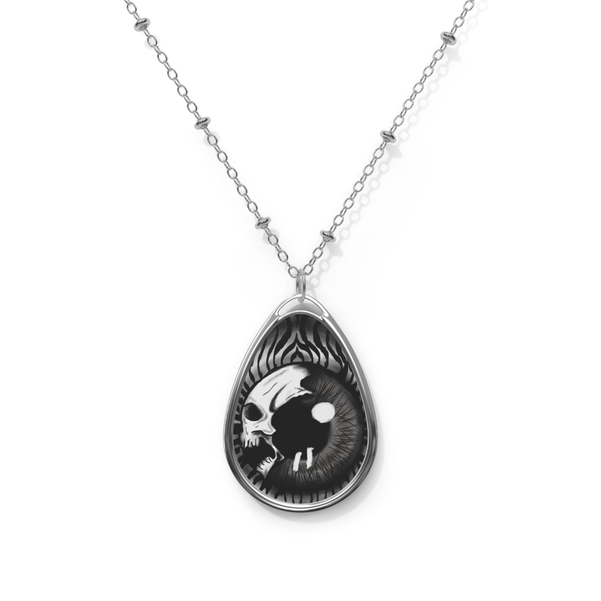 Edgy Skull Eye Necklace | Statement Jewelry for Occasions, Unique Gift for Him or Her, Gothic Accessories, Fashion Statement